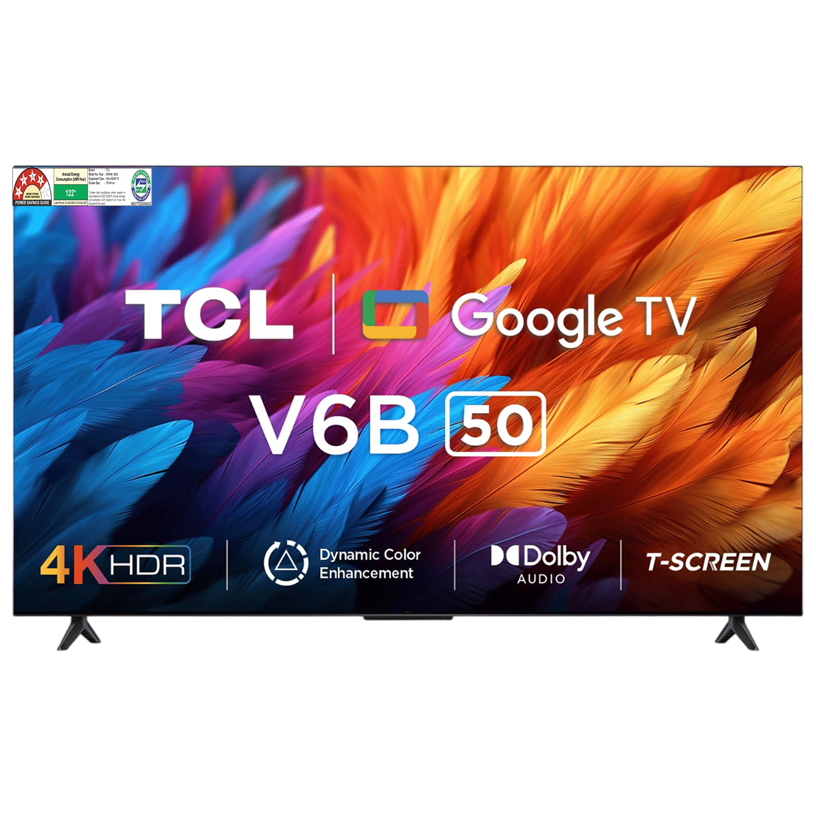 TCL 50T7B TV QLED 50" 4K Ultra HD - Google TV Con Dolby Vision E Atmos