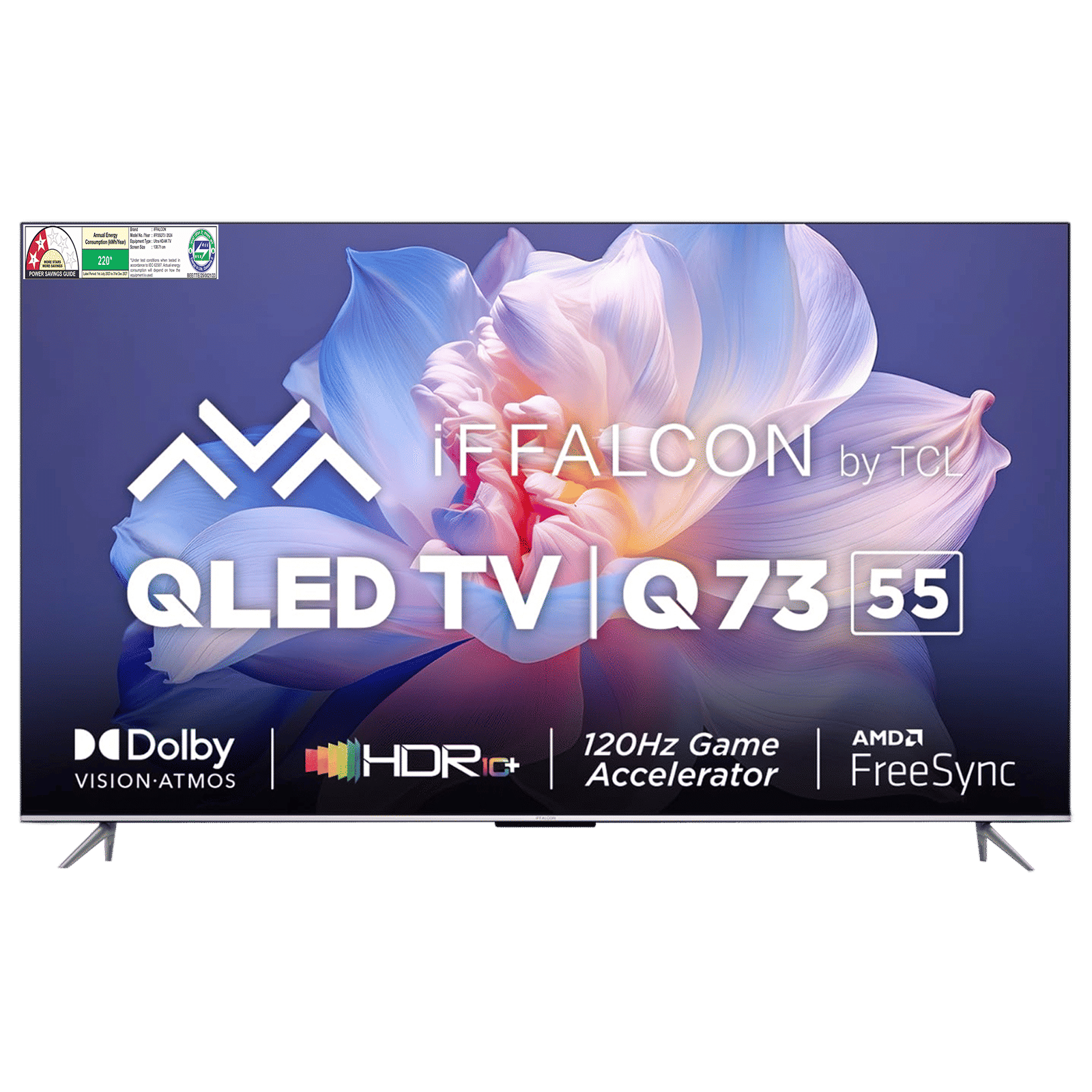 iFFALCON Q73 139 cm (55 inch) QLED 4K Ultra HD Google TV with Dolby Atmos & DTS Virtual:X (2023 model)