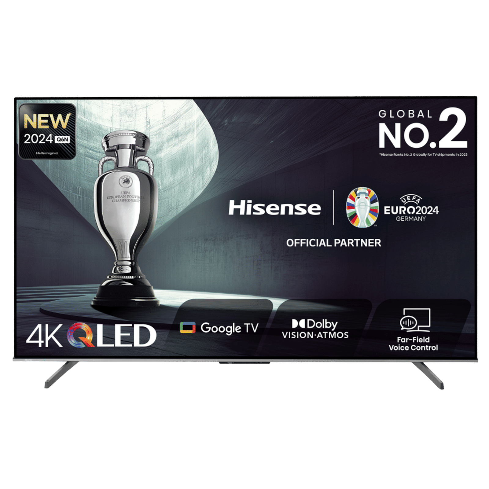 Hisense Q6N 139 cm (55 inch) QLED 4K Ultra HD Google TV with Dolby Vision and Dolby Atmos (2024 model)