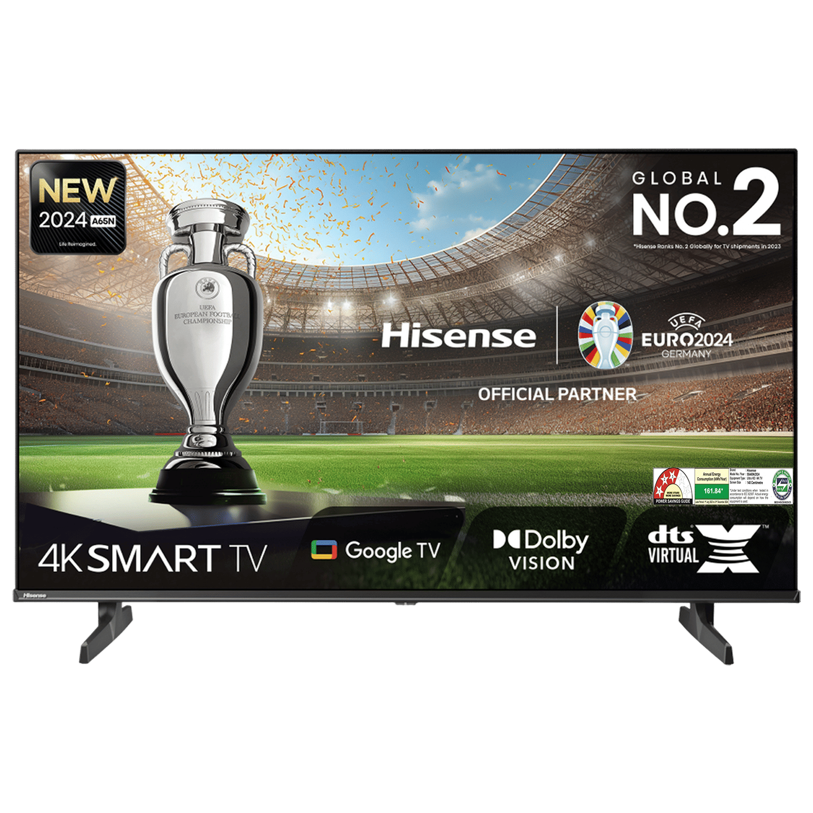 Hisense A65N 139.7 cm (55 inch) LED 4K Ultra HD Google TV with Dolby Vision & Dolby Digital (2024 model)