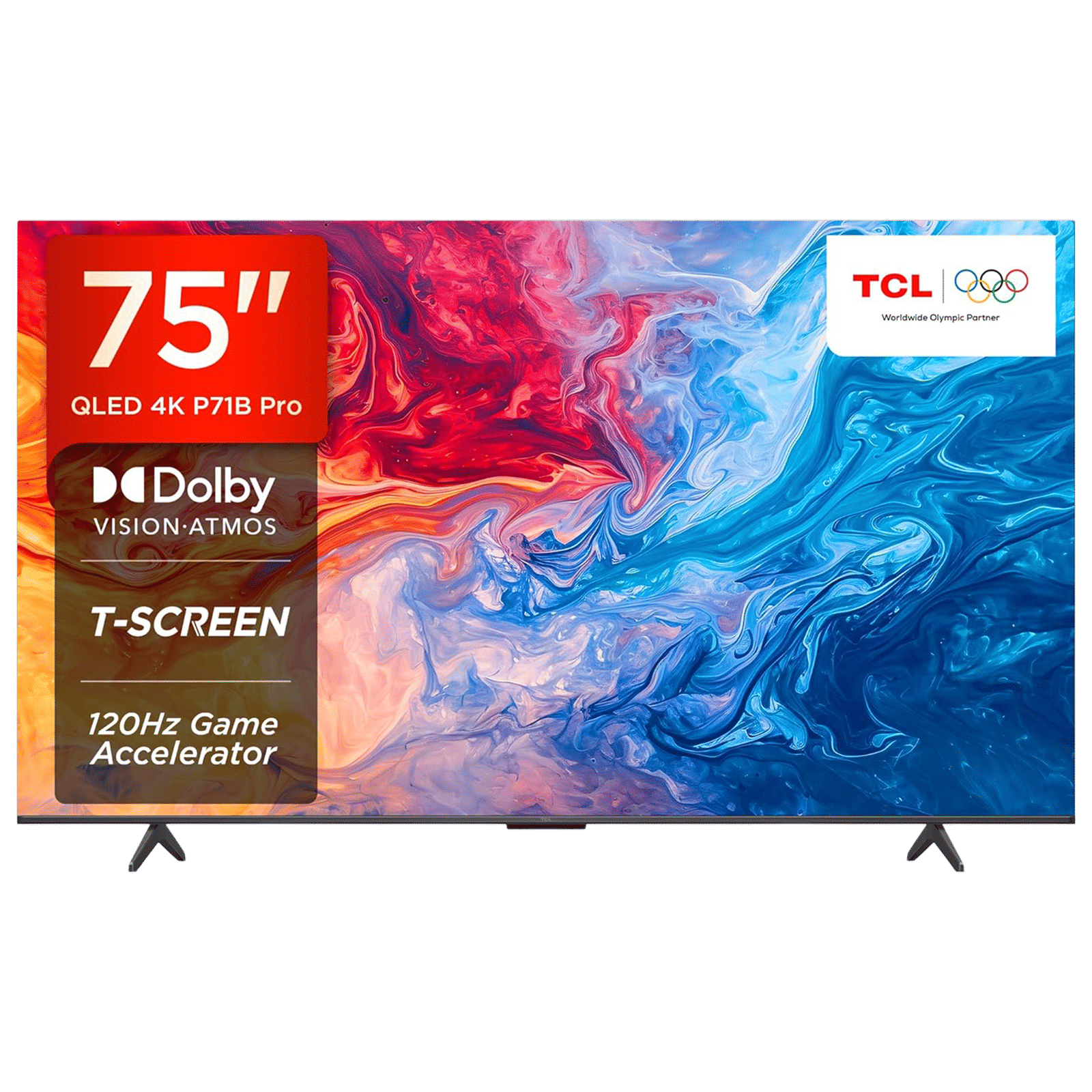 TCL P71B Pro 189 cm (75 inch) 4K Ultra HD QLED Google TV with Dolby Vision & Dolby Atmos( 2024 Model)