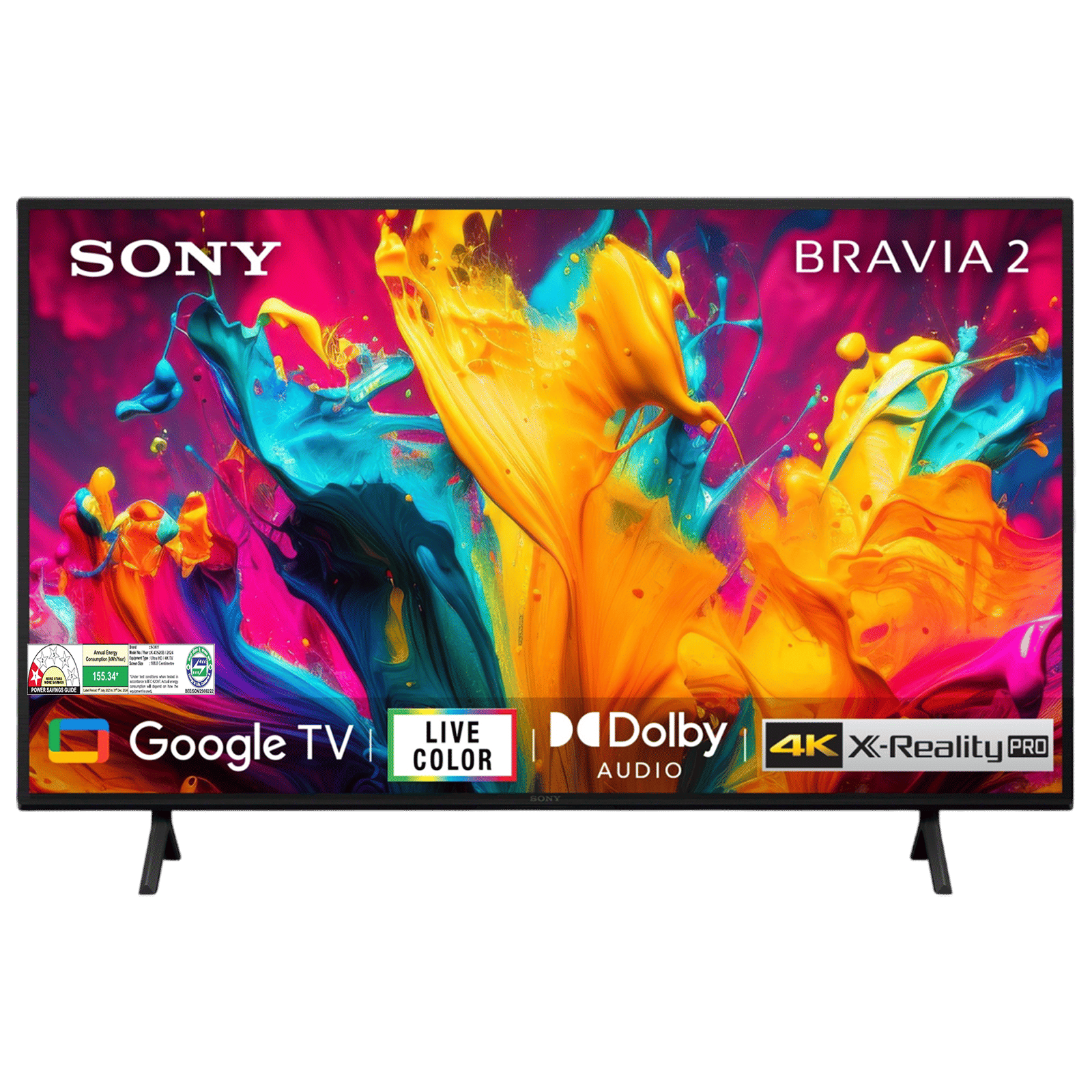 SONY BRAVIA 2 109.22 cm (43 inch) 4K Ultra HD LCD Google TV with Live Colour Technology