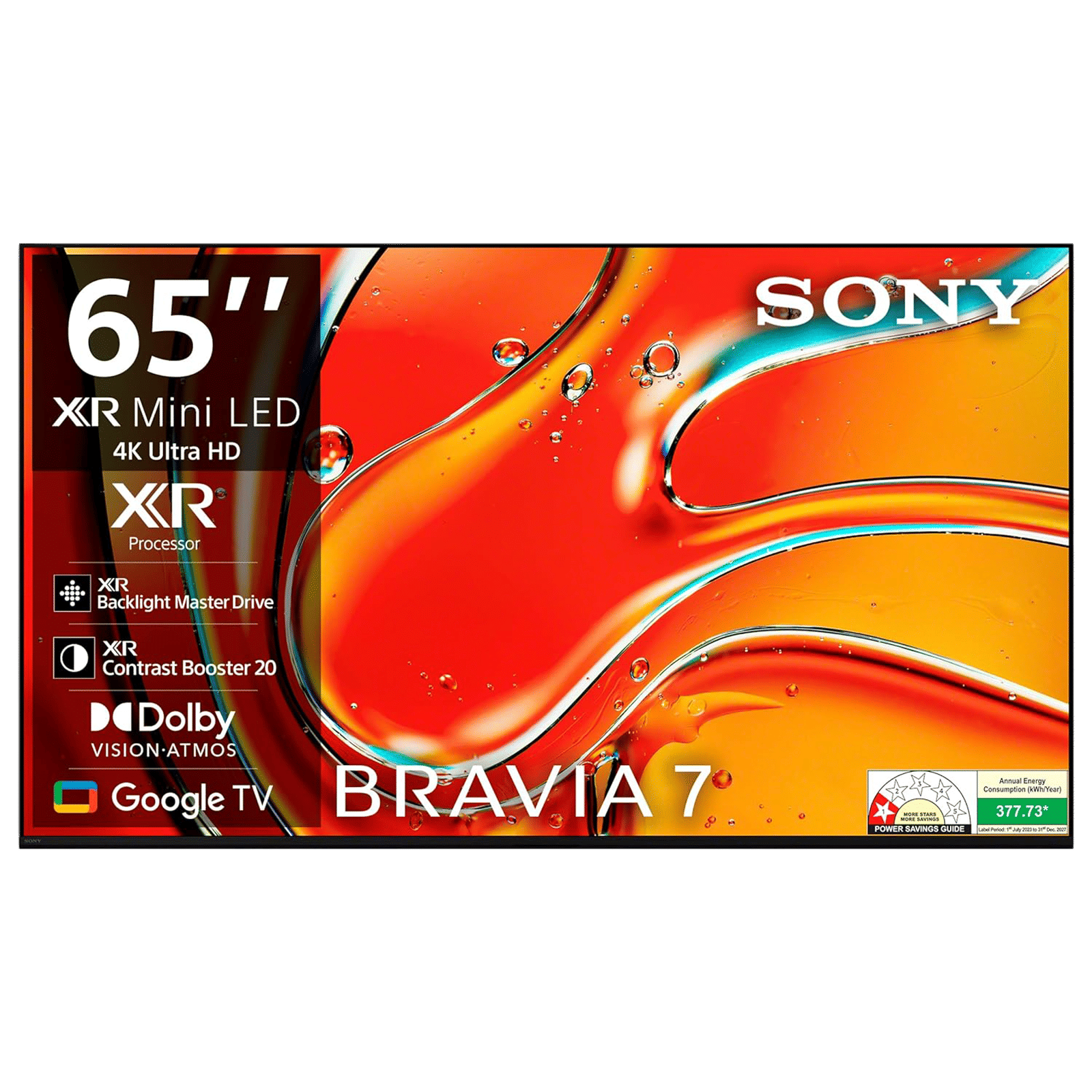 SONY BRAVIA 7 165.1 cm (65 inch) LCD 4K Ultra HD Smart Android TV with Live Colour Technology (2024 model)