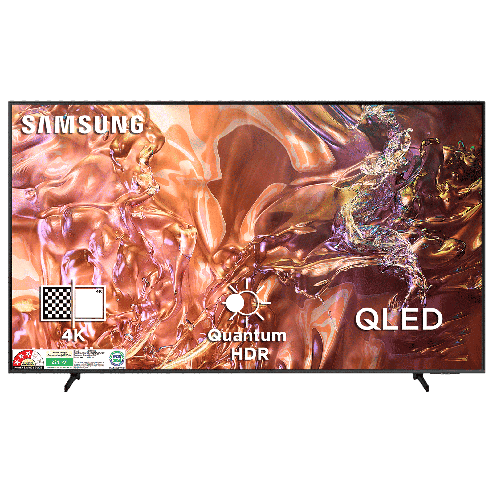 SAMSUNG QE1D 165 cm (65 inch) 3 Star QLED 4K Ultra HD Smart Tizen TV with 4K Upscaling (2024 model)