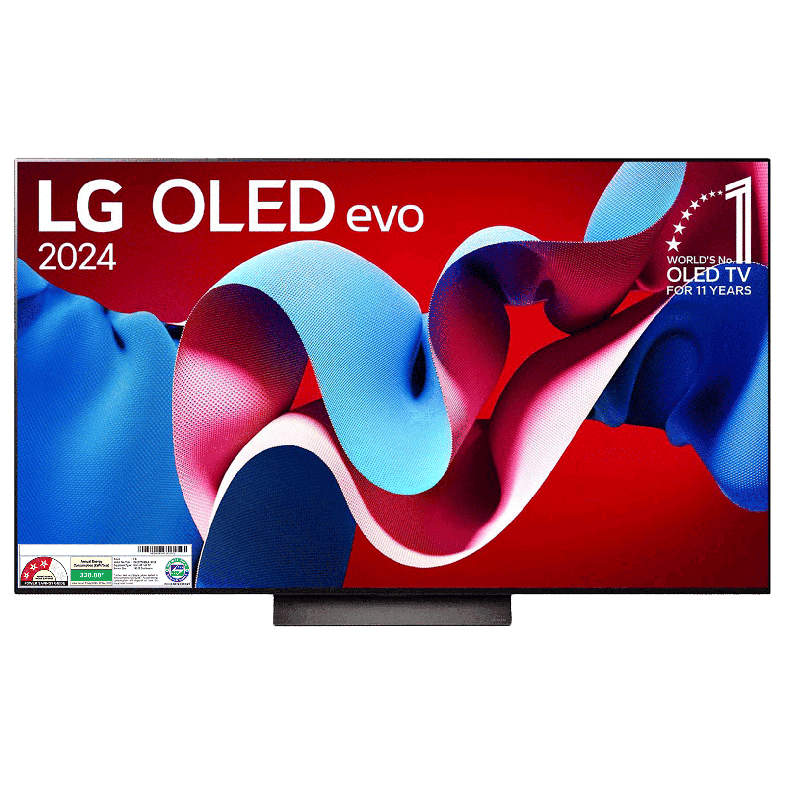 LG evo AI C4 195 cm (77 inch) 3 Star OLED 4K Ultra HD Smart WebOS TV with Dolby Atmos (2025 model)