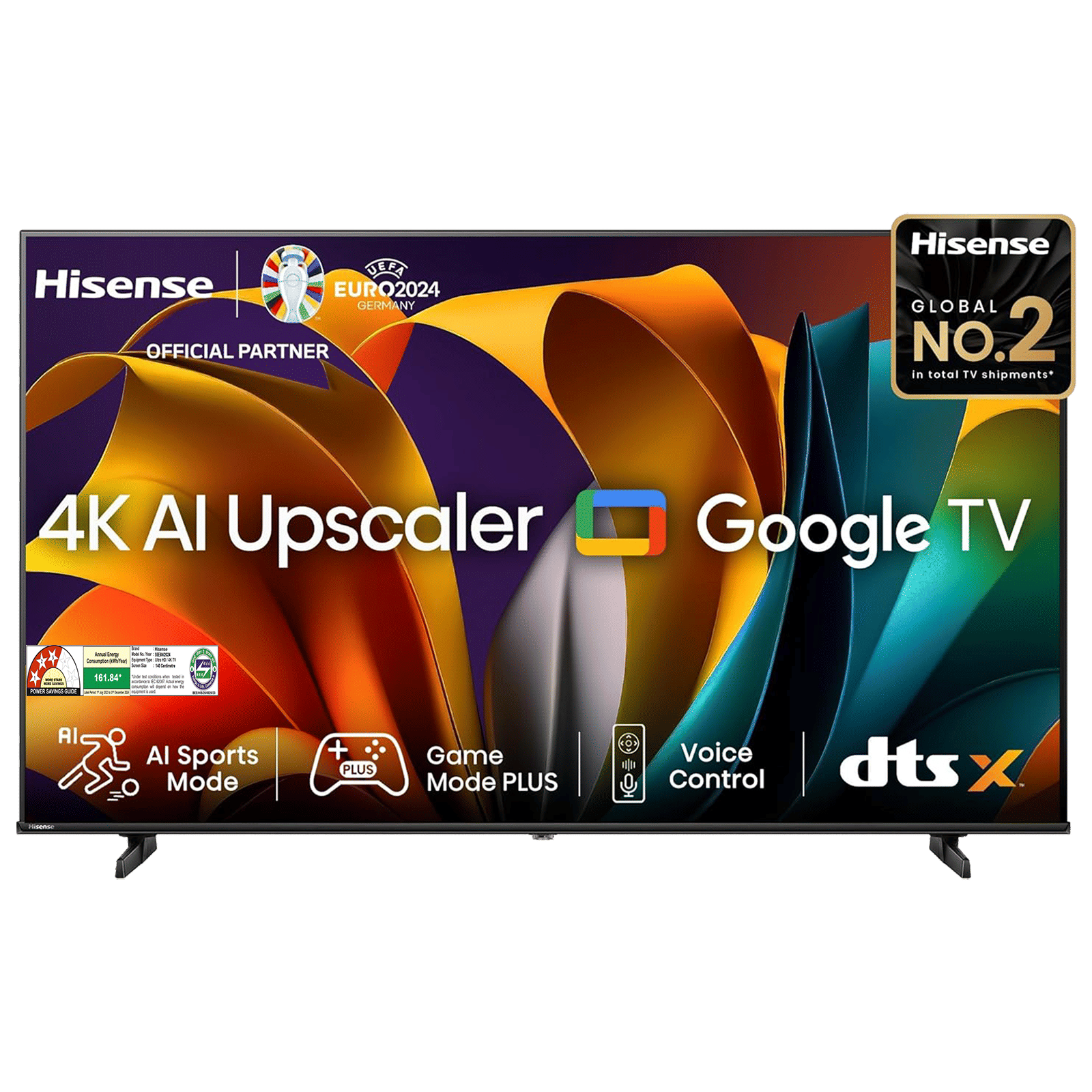Hisense E6N 139 cm (55 inch) 4K Ultra HD LED Google TV with 4K AI Upscaler (2024 model) Hisense E6N 139 cm (55 inch) 4K Ultra HD LED Google TV with 4K AI Upscaler (2024 model)
