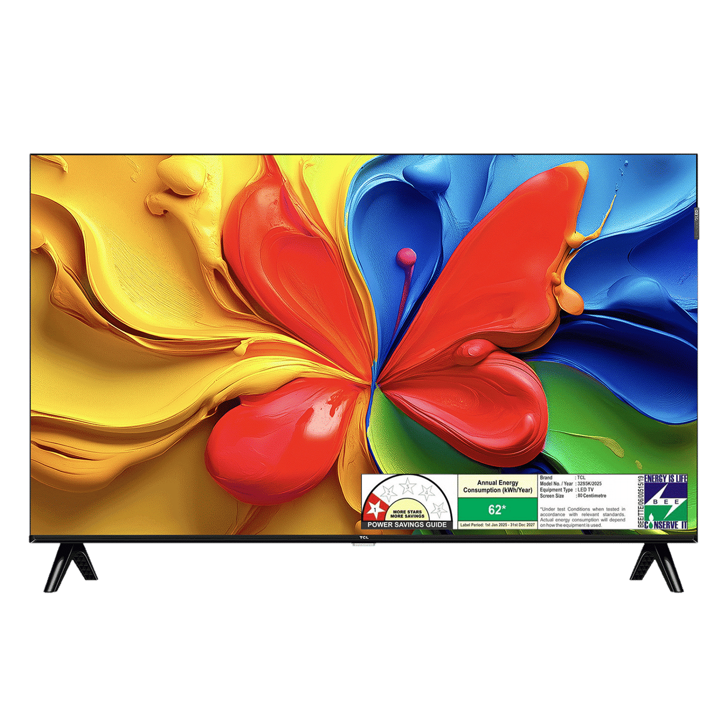TCL S5K 80 cm (32 inch) 1 Star Full HD QLED Smart Google TV with Google Assistant (2025 model)