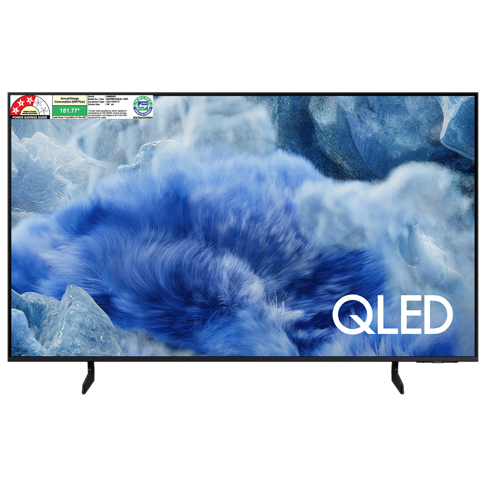 SAMSUNG Q8F 139.7 cm (55 inch) QLED 4K Ultra HD Smart Tizen TV with  Built-in Alexa & Bixby (2025 model)