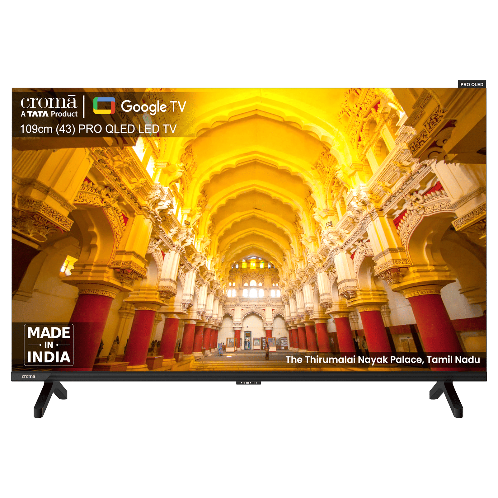 Croma Pro QLED 109.22 cm (43 inch) 4K Ultra HD Google TV with Dolby Vision & Dolby Atmos (2025 Model)