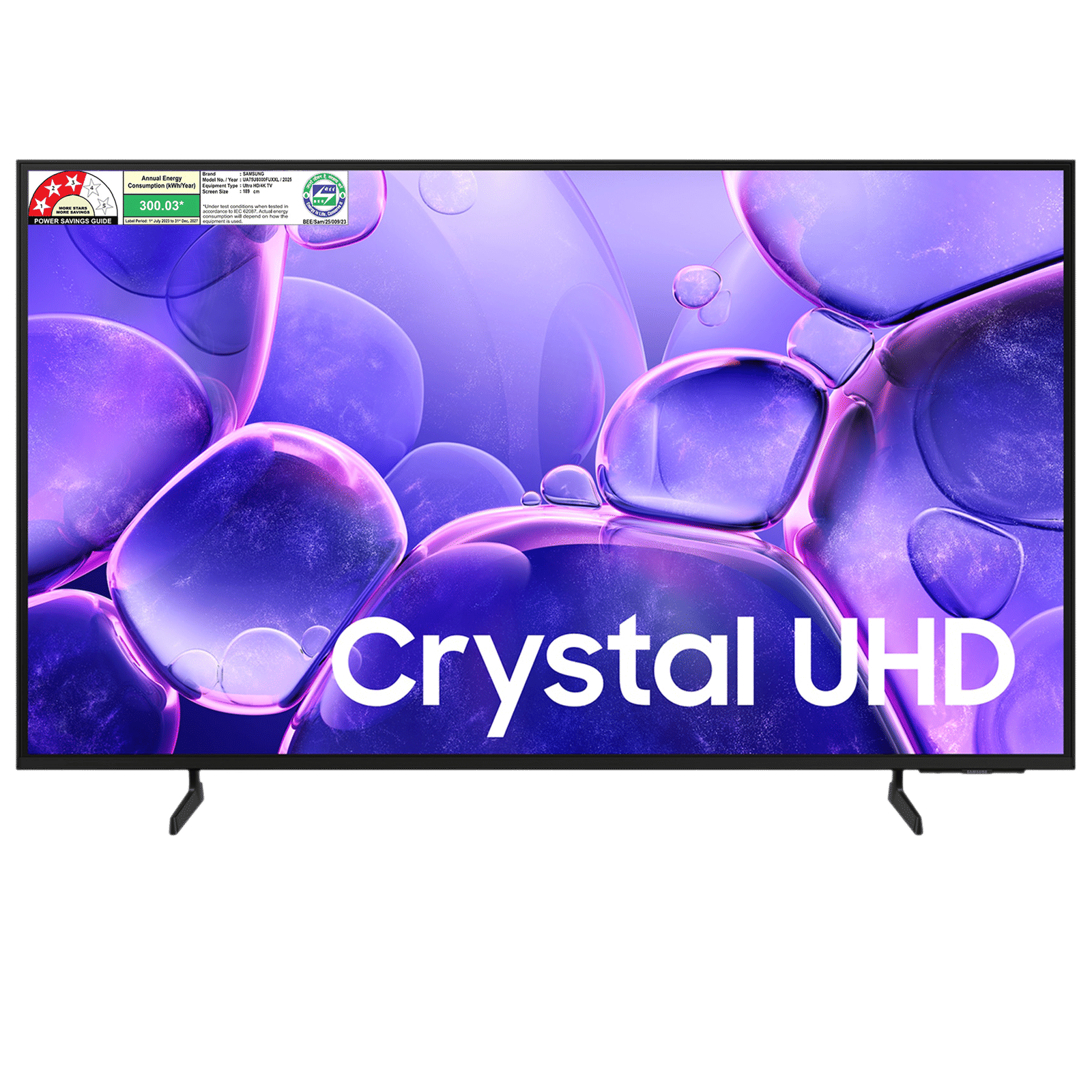 SAMSUNG U8000F 190.5 cm (75 inch) 4K Ultra HD LED Smart Tizen TV with 4K Upscaling (2025 model)