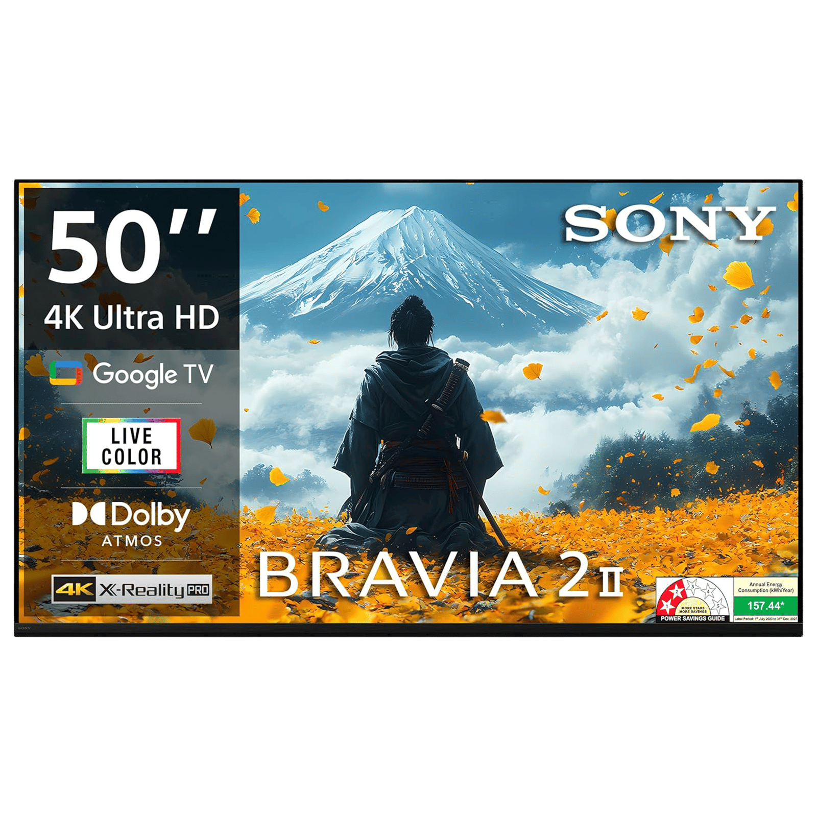SONY BRAVIA 2 II 127 cm (50 inch) LCD 4K Ultra HD Smart Android TV with Google Voice Assistant (2025 model)
