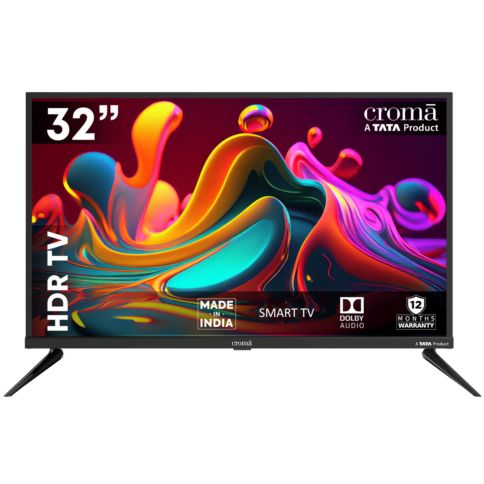 Croma 81.28 cm (32 inch) LED HD Ready Smart Linux TV with A+ Grade LED Panel (2025 model)