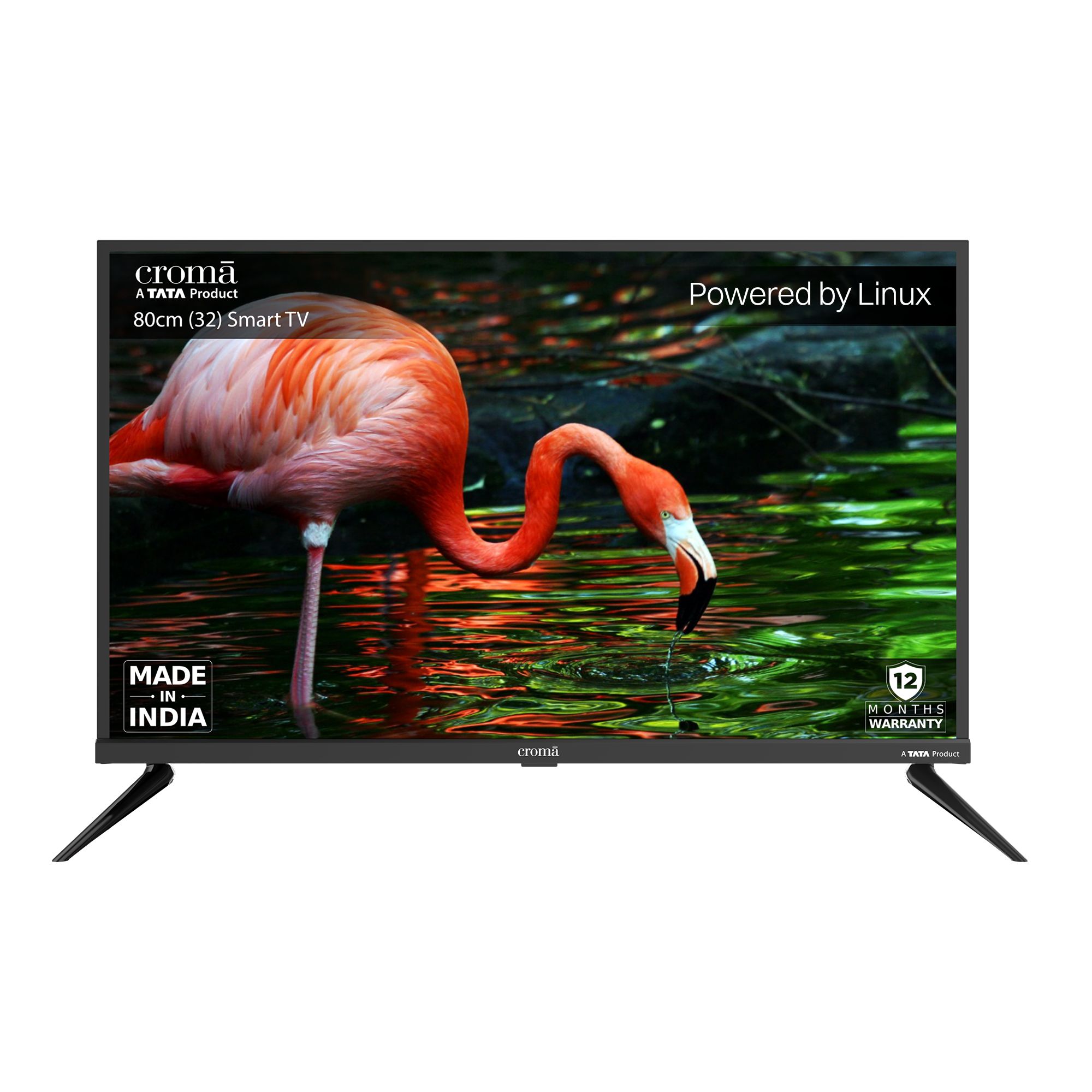 Croma 80 cm (32 inch) LED HD Ready Smart Linux TV with A+ Grade LED Panel (2025 model)