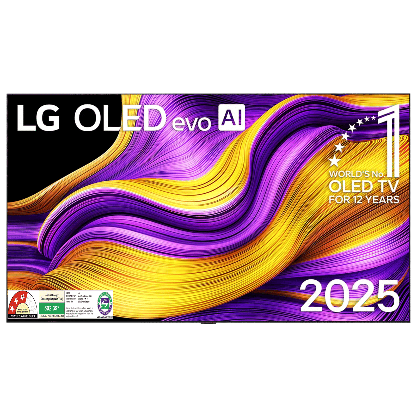 LG evo AI G5 245 cm (97 inch) OLED 4K Ultra HD Smart WebOS TV with Dolby Vision & Dolby Atmos (2025 model)