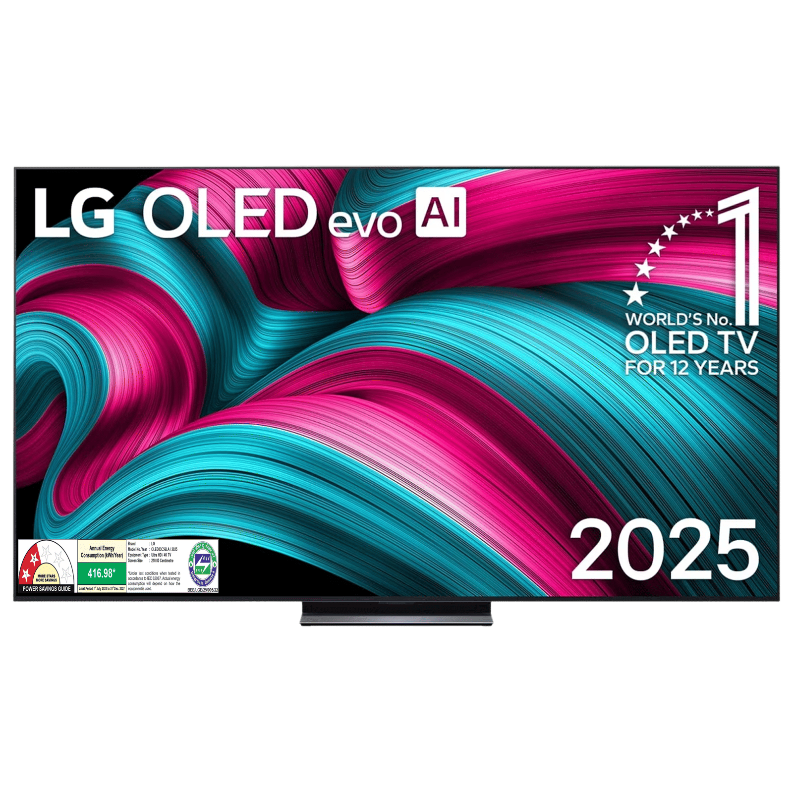 LG evo AI C5 210 cm (83 inch) OLED 4K Ultra HD Smart WebOS TV with Dolby Vision & Dolby Atmos (2025 model)