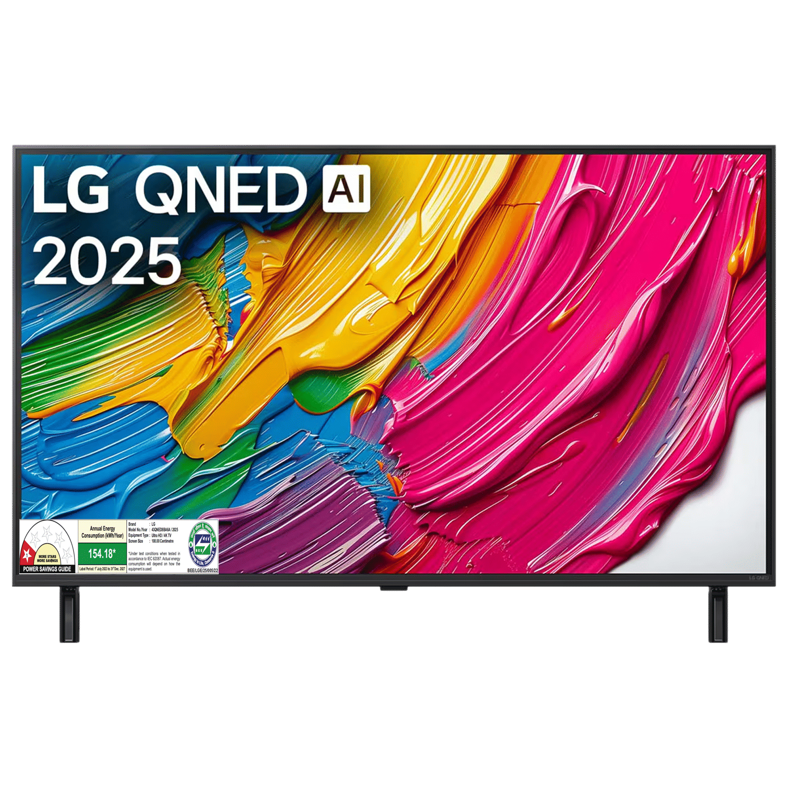 LG QNED 8BA 109.22 cm (43 inch) QNED 4K Ultra HD Smart WebOS TV with Dolby Atmos (2025 Model)