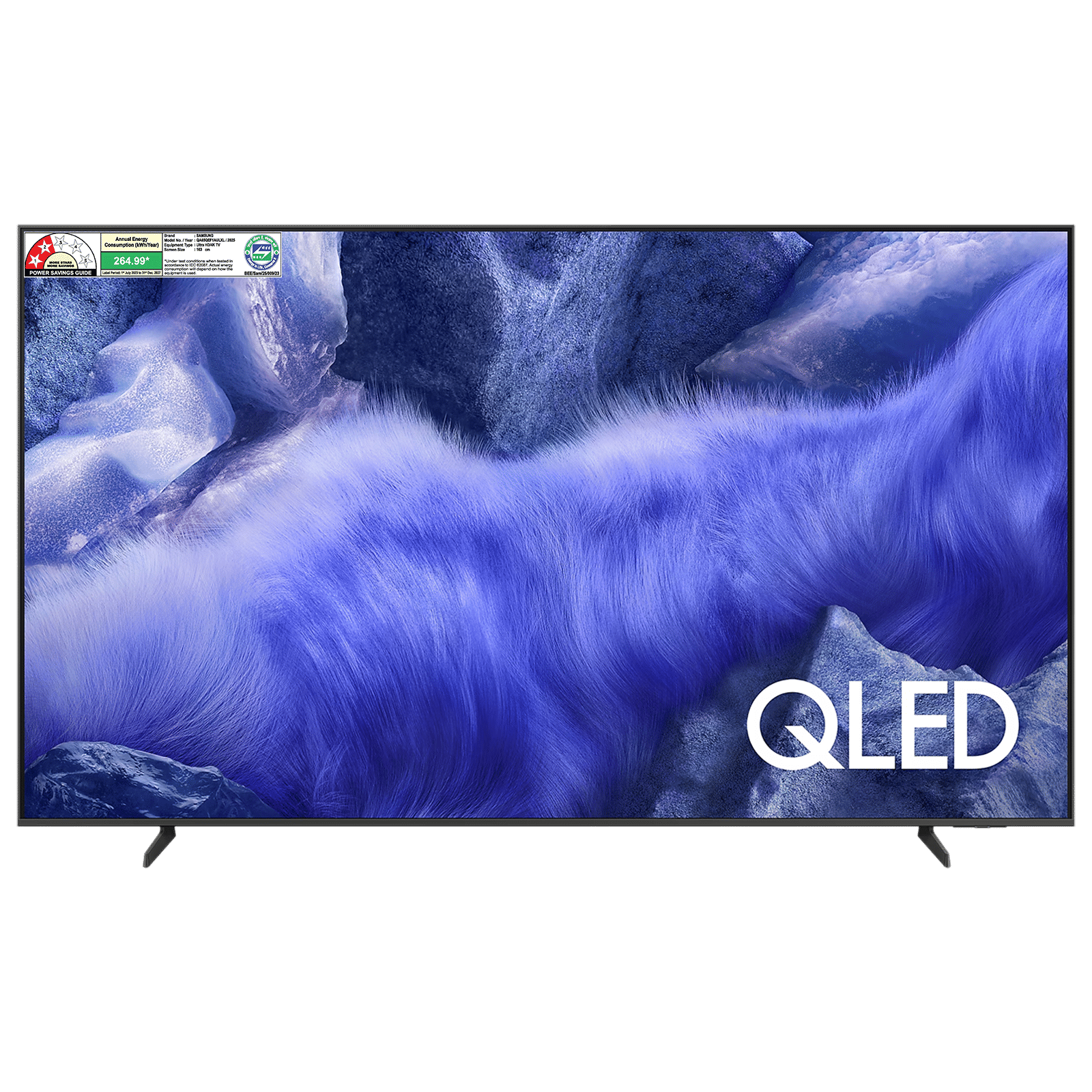 SAMSUNG QEF1 165.1 cm (65 inch) 4K Ultra HD QLED Smart Tizen TV with Google Assistant (2025 model)