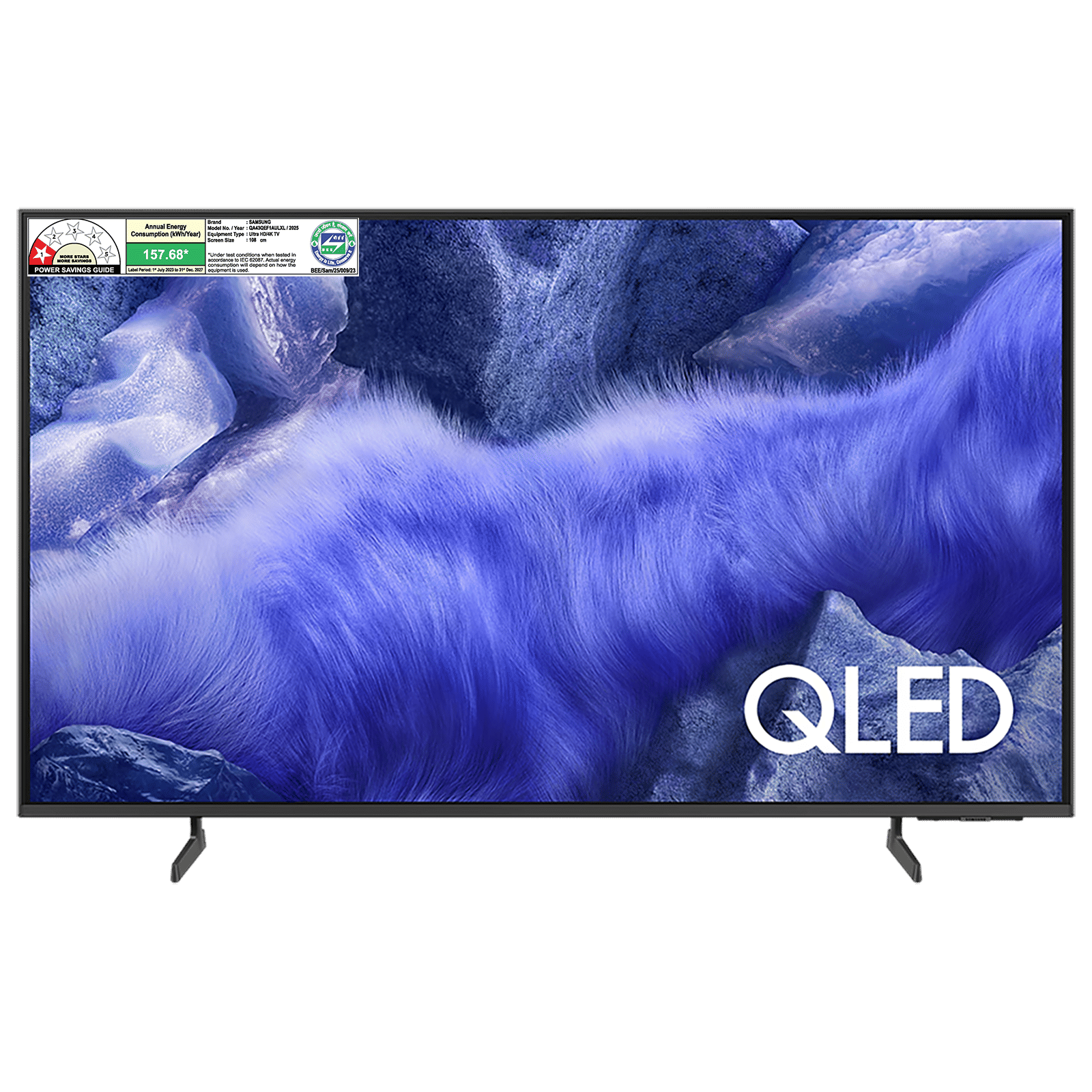 SAMSUNG QEF1 109.22 cm (43 inch) 4K Ultra HD QLED Smart Tizen TV with Google Assistant (2025 model)