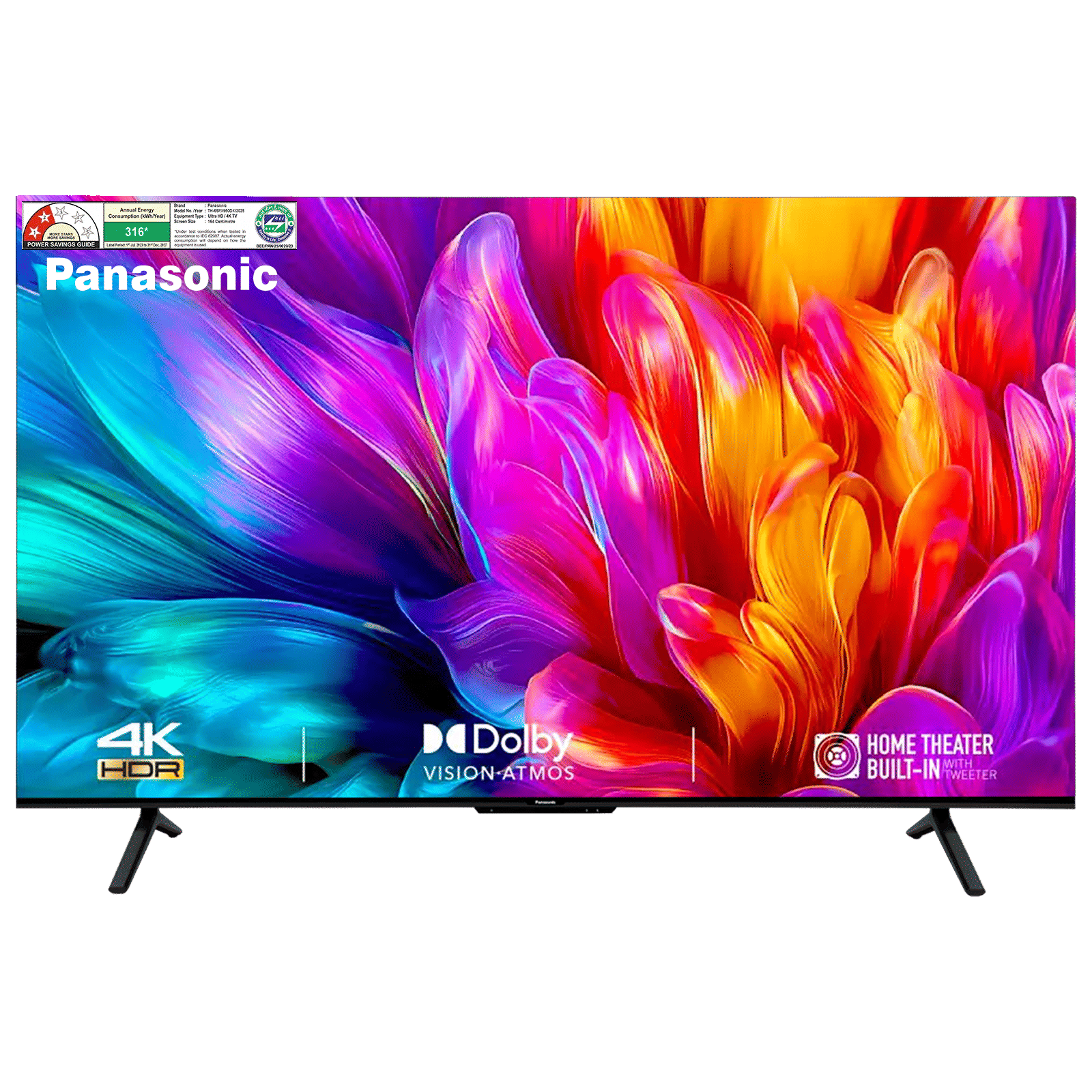 Panasonic 165.1 cm (65 inch) 4K Ultra HD LED Smart Google TV with Dolby Atmos (2025 model)
