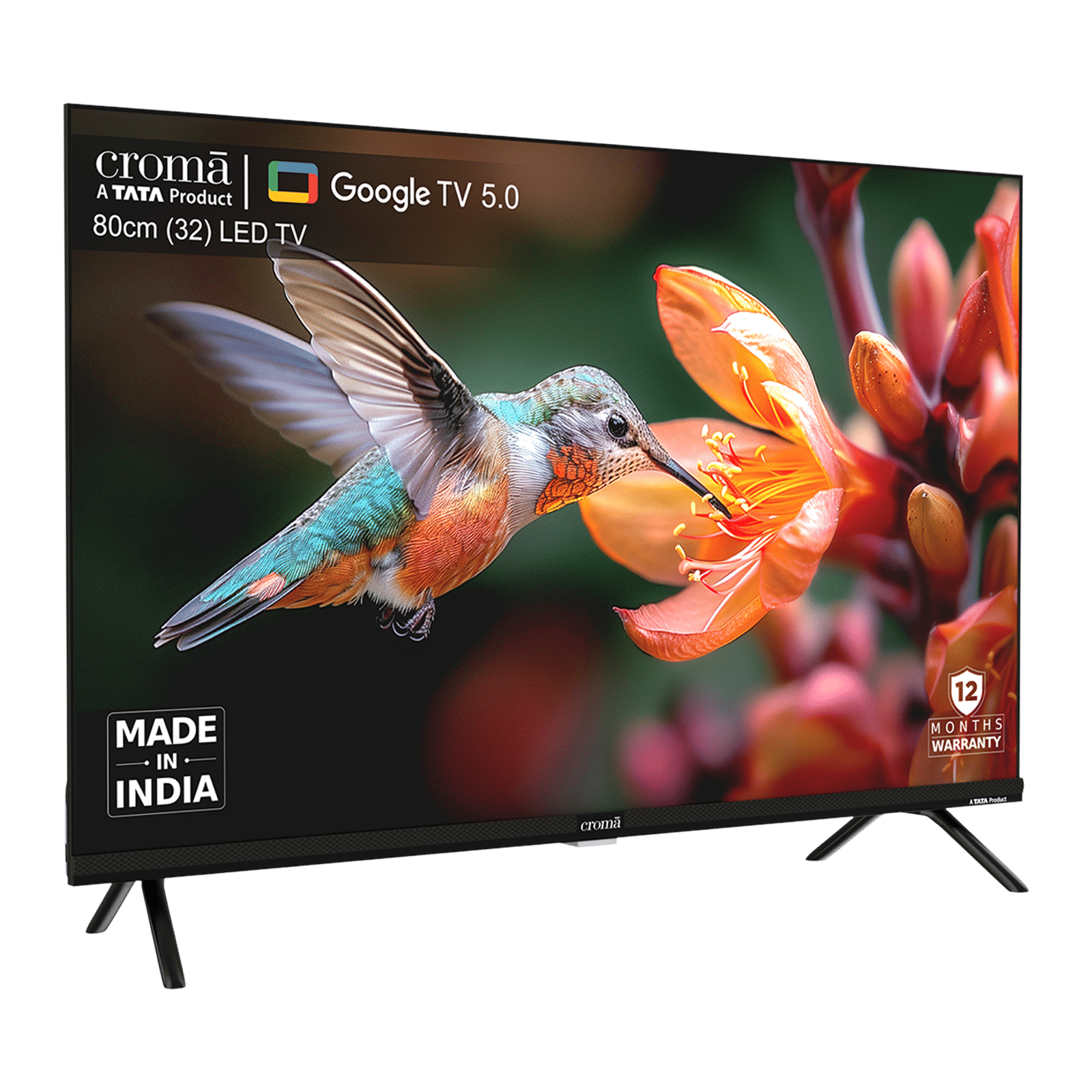 Croma (32 inch) LED HD Ready Smart Google TV with Dolby Audio (2025  Model)