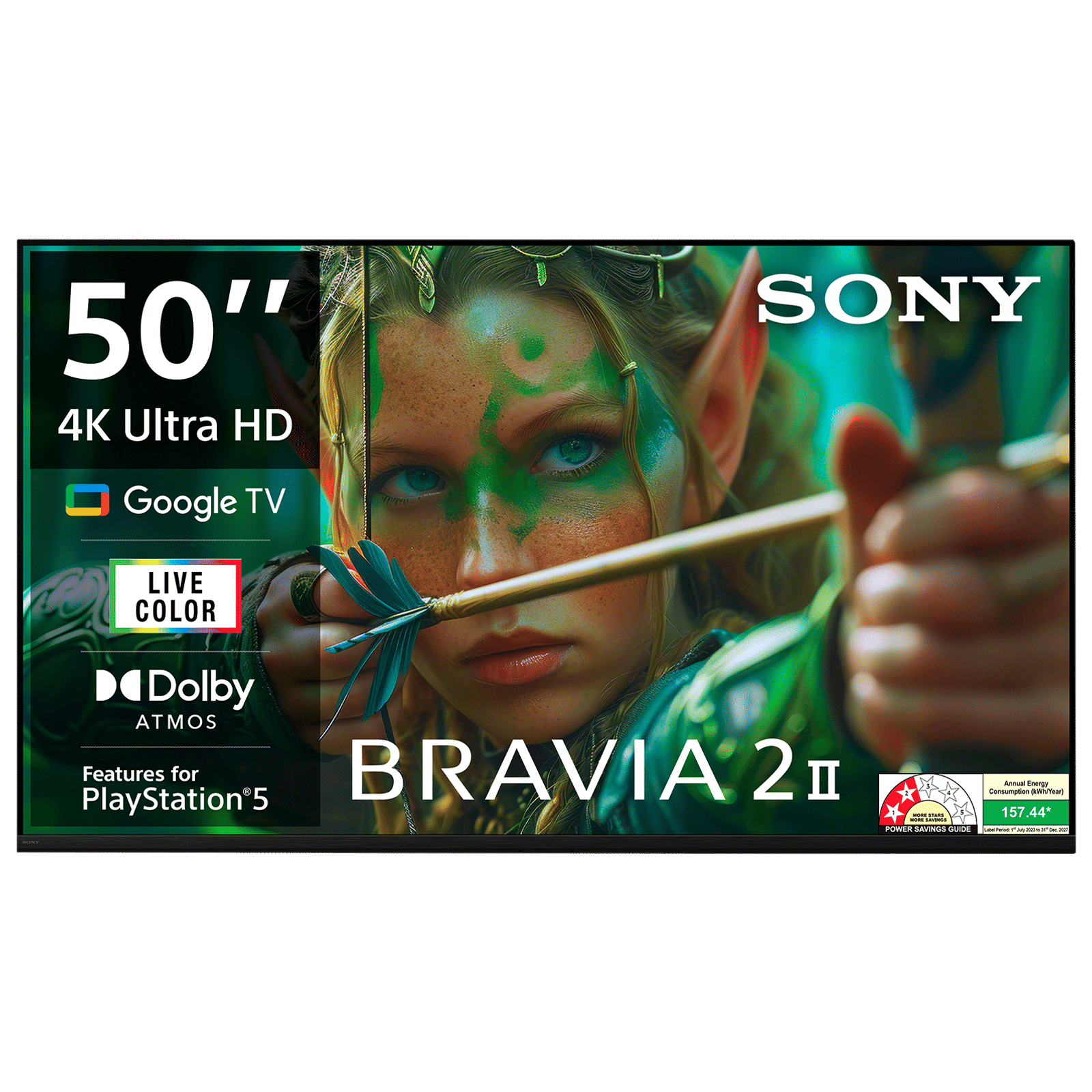 SONY BRAVIA 2 II 127 cm (50 inch) 4K Ultra HD LCD Smart Android TV with Built- in Chromecast (2025 model)