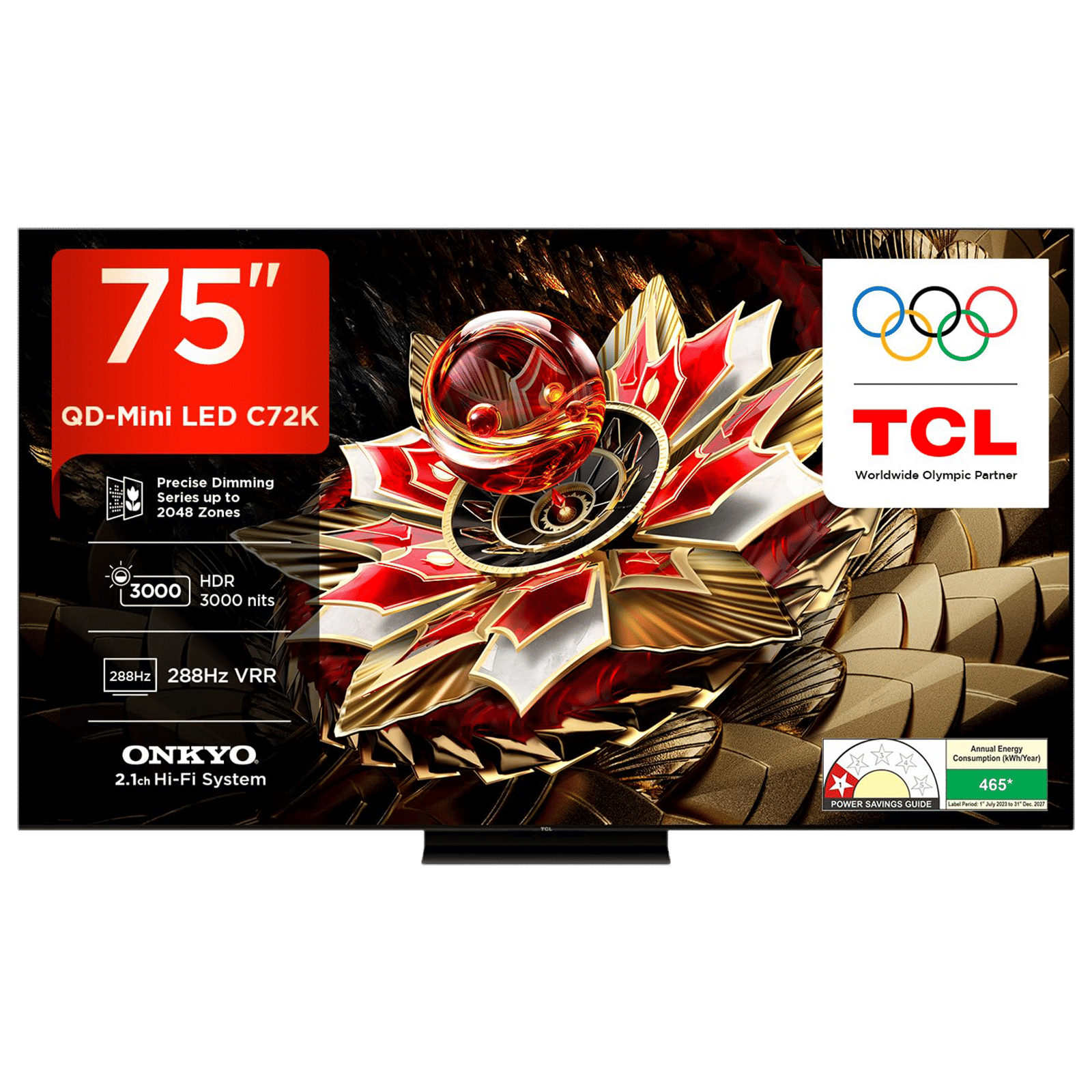 TCL C72K 189 cm (75 inch) 4k Ultra HD Google TV with Precise Dimming Technology (2025 model)