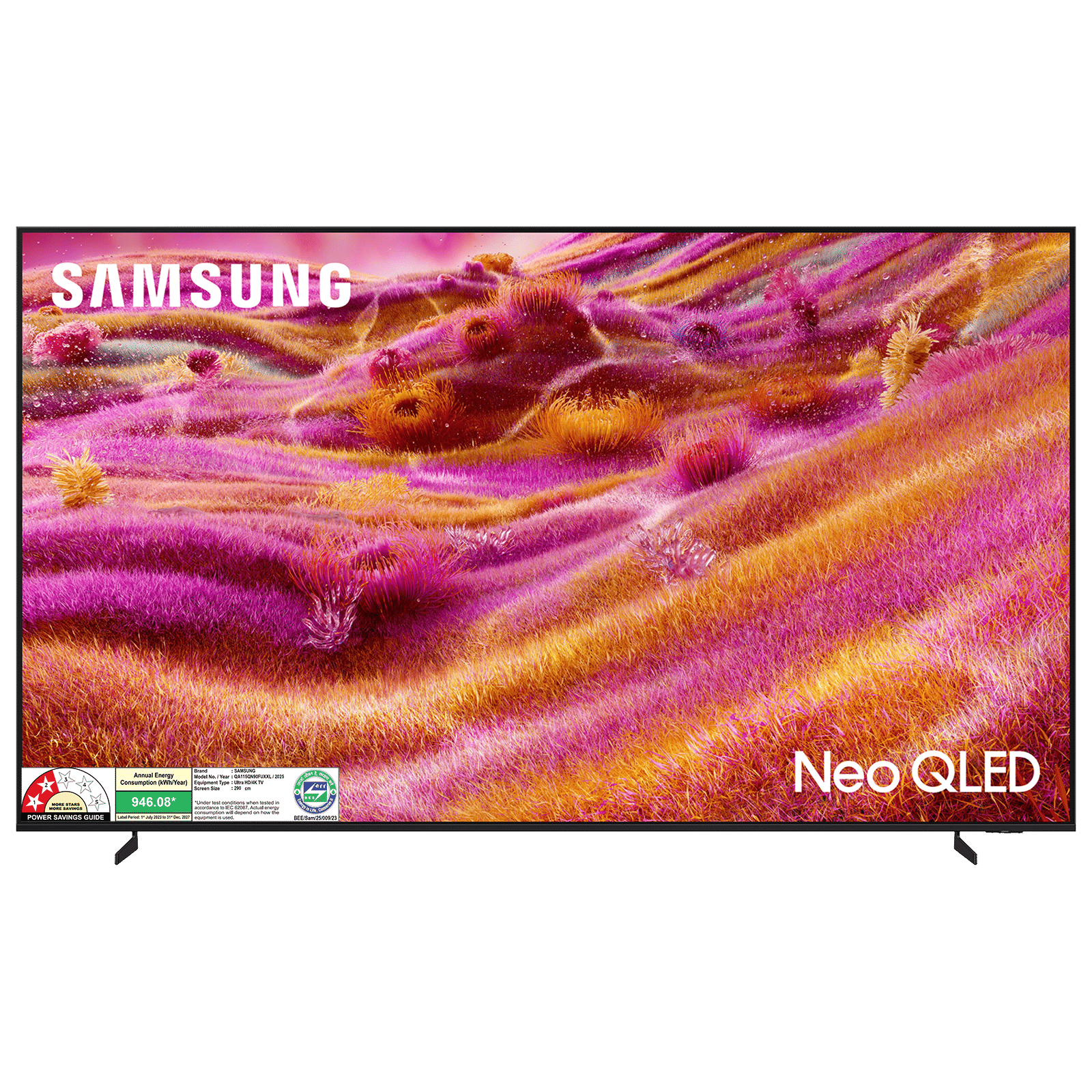 SAMSUNG Neo QLED QN90F 292 cm (115 inch) 4K Ultra HD Tizen TV with Samsung Vision AI (2025 Model)