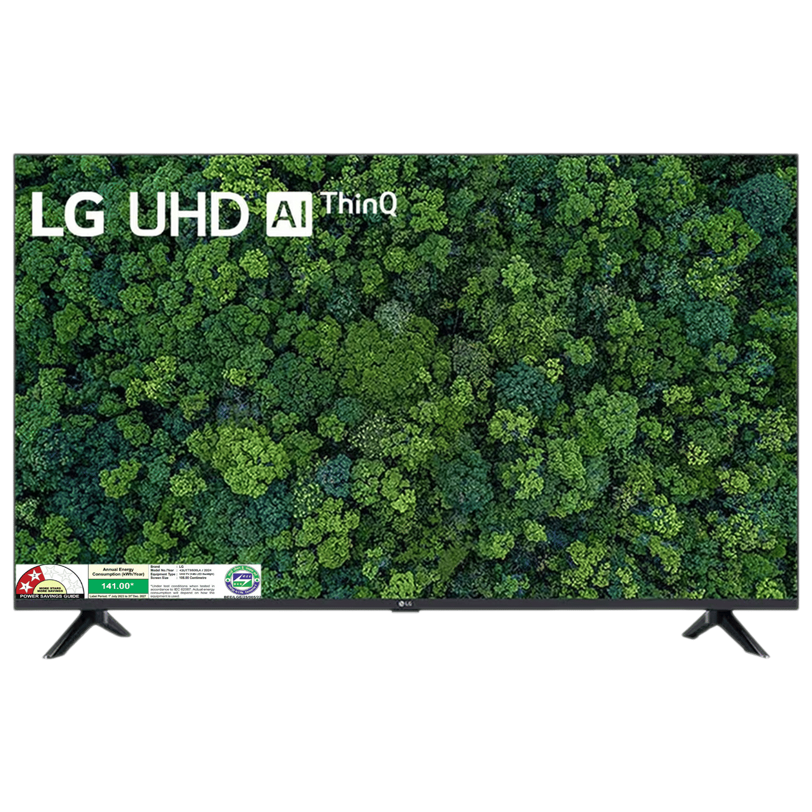 LG UA7350 108 cm (43 inch) 4K Ultra HD LED Smart WebOS TV with a5 AI Processor 4K Gen7 (2025 Model)