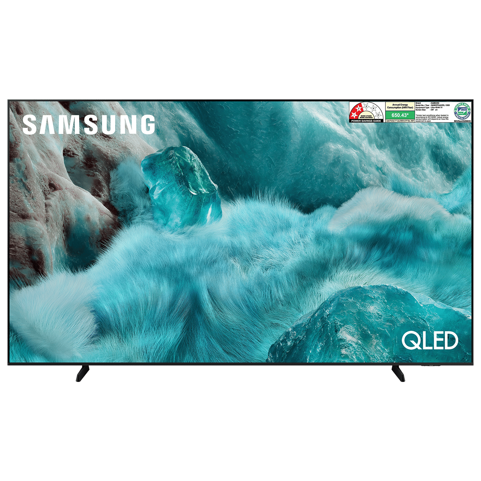 SAMSUNG Q7F 248.9 cm (98 inch) QLED 4K Ultra HD Smart Tizen TV with Google Voice Assistant (2025 model)