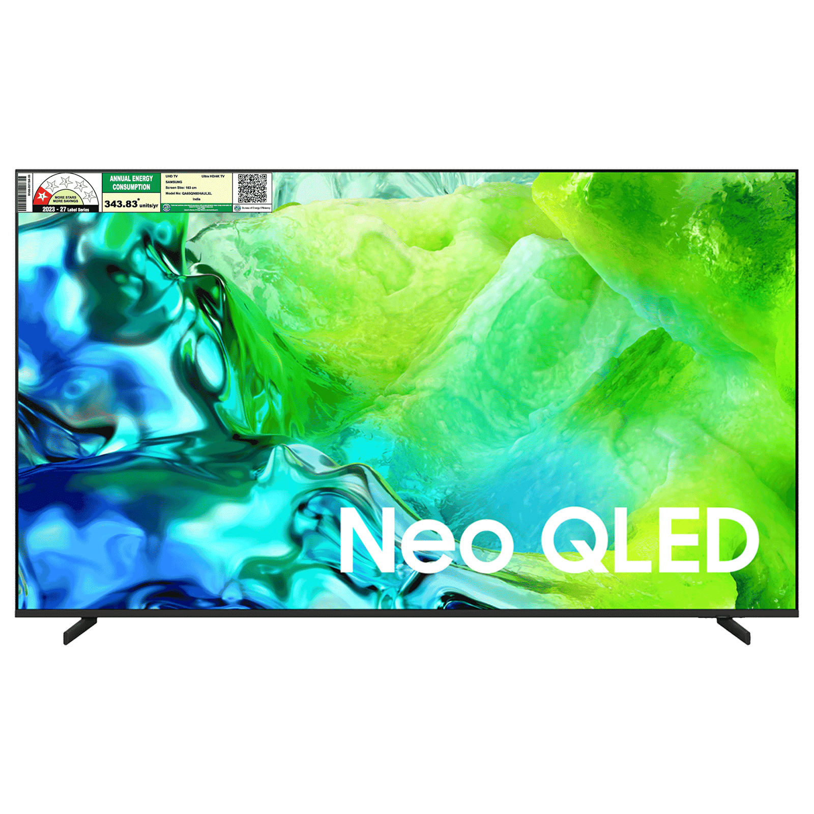 SAMSUNG QN80H 165.1 cm (65 inch) Neo QLED 4K Ultra HD Smart Tizen TV with Google Voice Assistant (2026 Model)