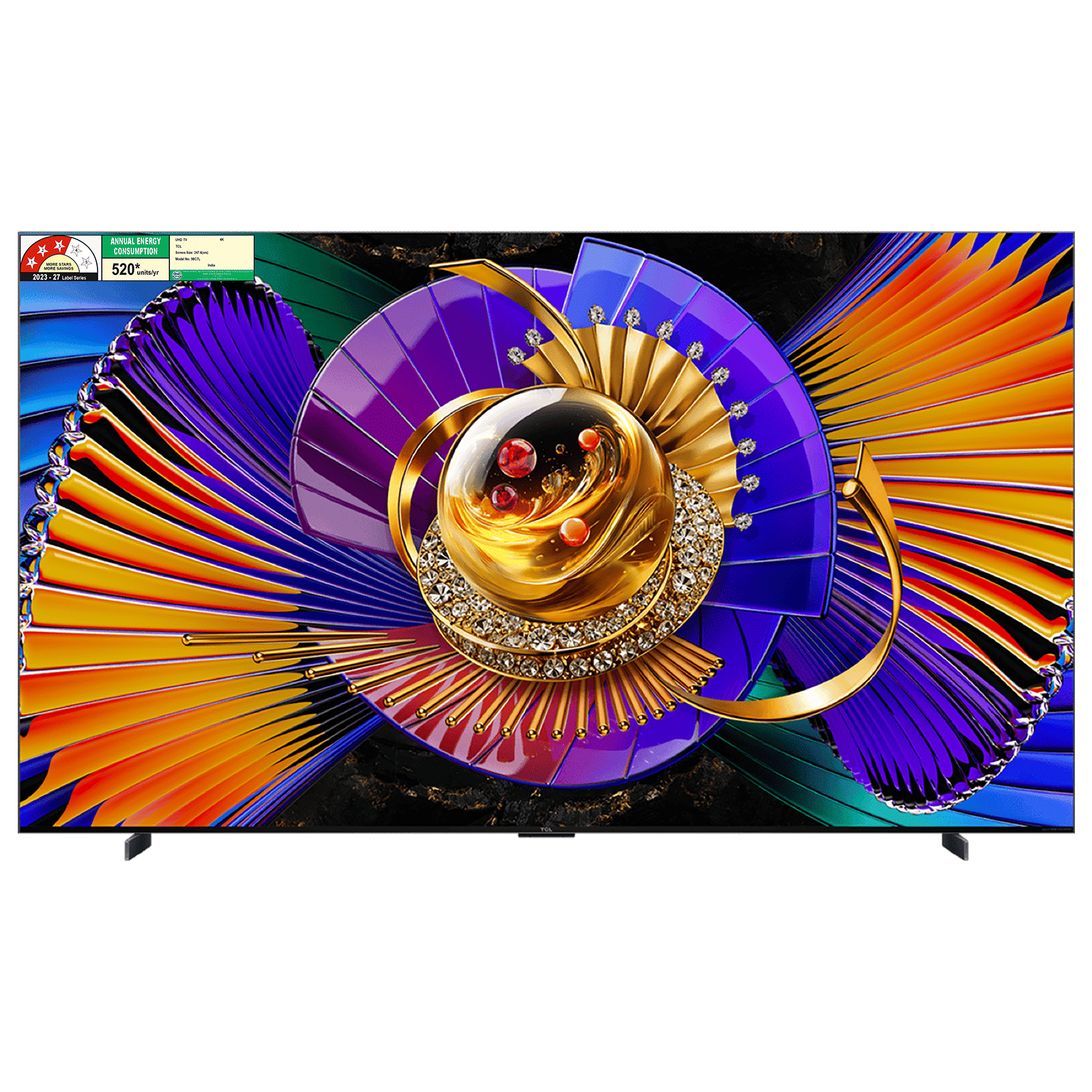 TCL C series 248.92 cm (98 inch) 3 Star SQD-Mini LED 4K Super Ultra HD Smart Google TV with Google Voice Assistant (2026 Model)