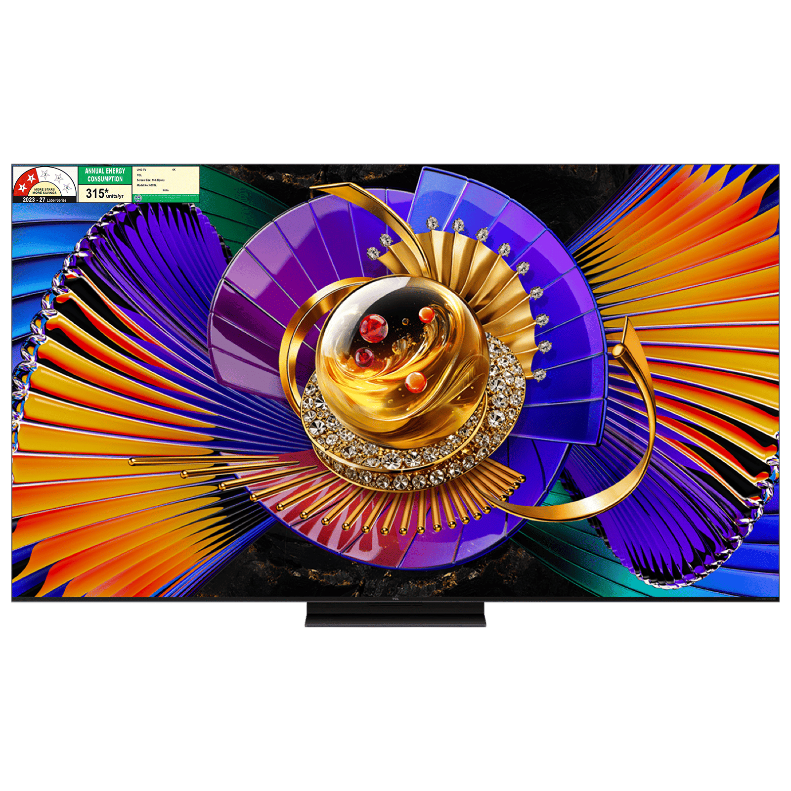 TCL C series 165.1 cm (65 inch) 2 Star SQD-Mini LED 4K Super Ultra HD Smart Google TV with Google Voice Assistant (2026 Model)