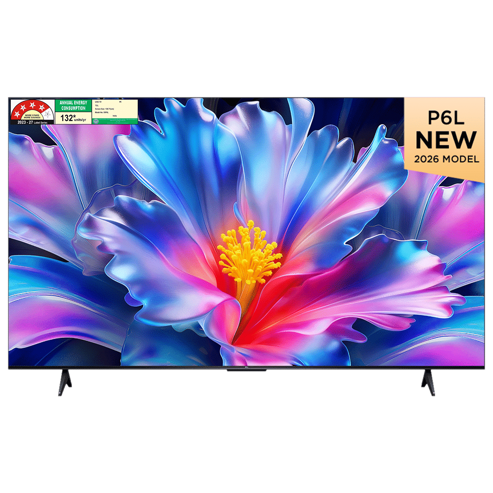 TCL P series 139.7 cm (55 inch) 4 Star LED 4K Super Ultra HD Smart Google TV with Google Voice Assistant (2026 Model)