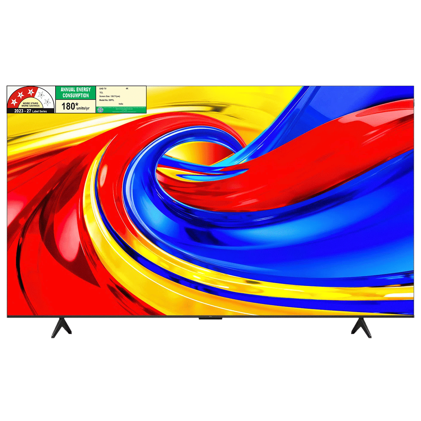 TCL P Series 139.7 cm (55 inch) 3 Star QLED 4K Super Ultra HD Smart Google TV with Google Voice Assistant (2026 Model)