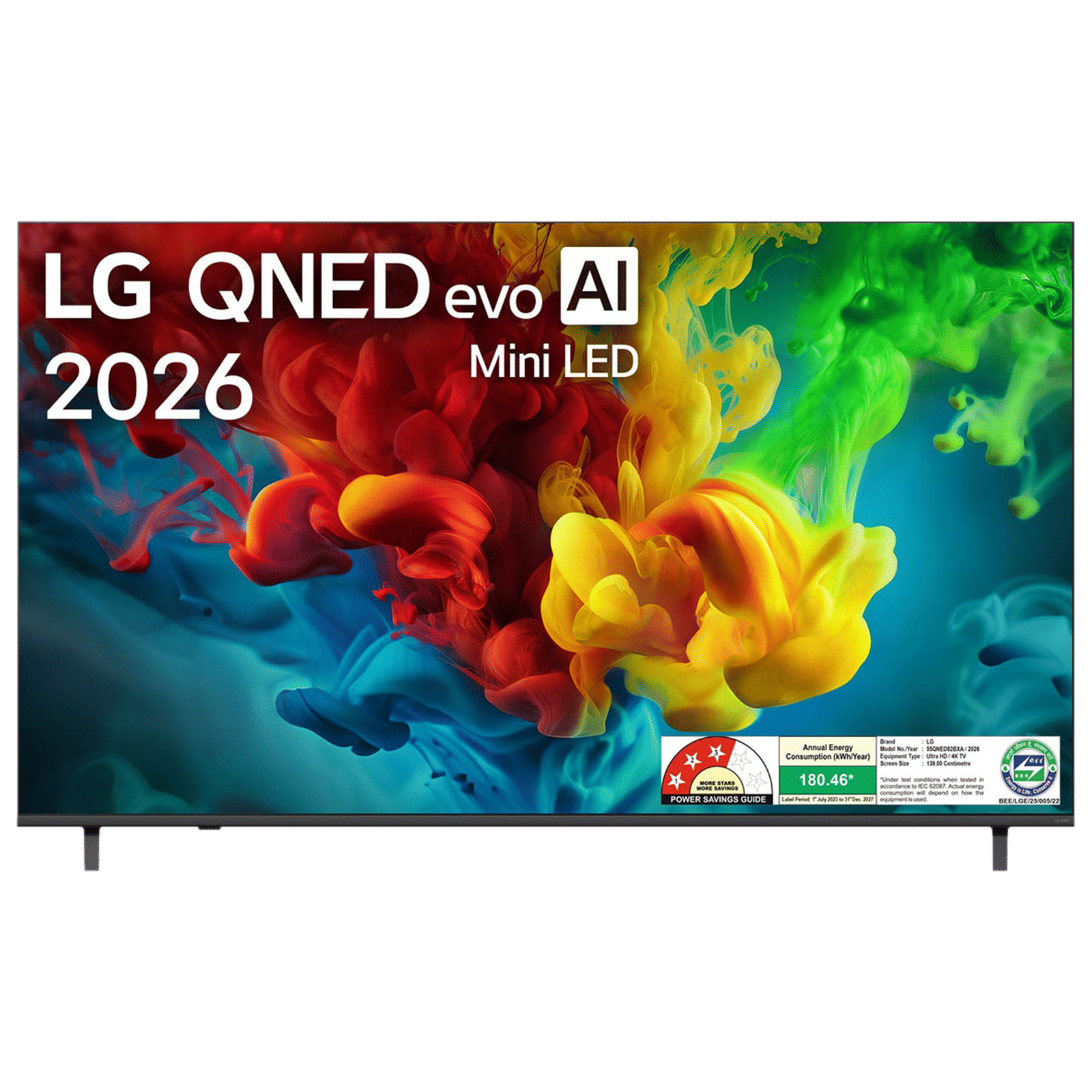 LG QNED82 140 cm (55 inch) QNED Mini LED 4K Ultra HD Smart webOS TV with Ambient Filmmaker Mode (2026 model)