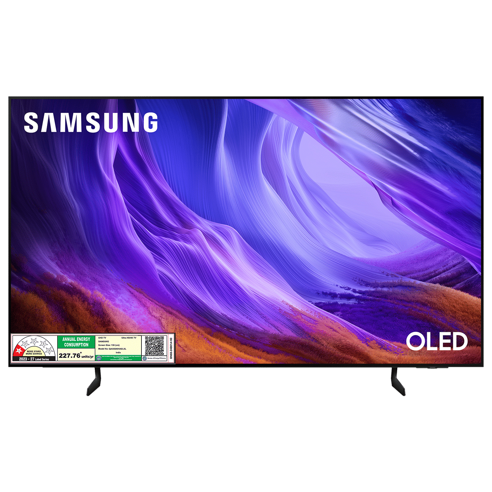 SAMSUNG S85H 140 cm (55 inch) 1 Star OLED 4K Ultra HD Smart Tizen TV with AI Football Mode (2026 Model)