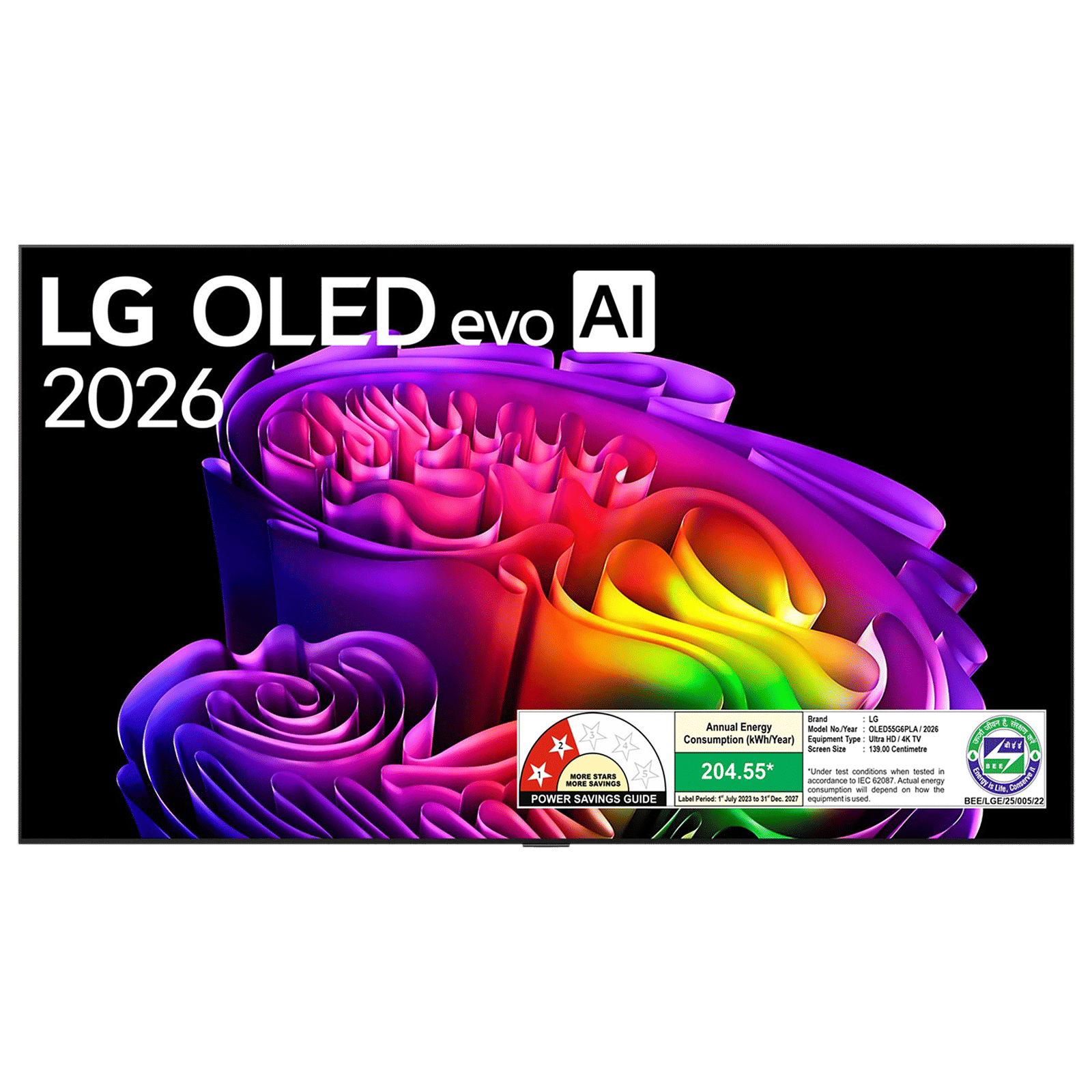 LG evo AI 140 cm (55 inch) OLED 4K Ultra HD Smart webOS TV with Intelligent Voice Recognition (2026 model)