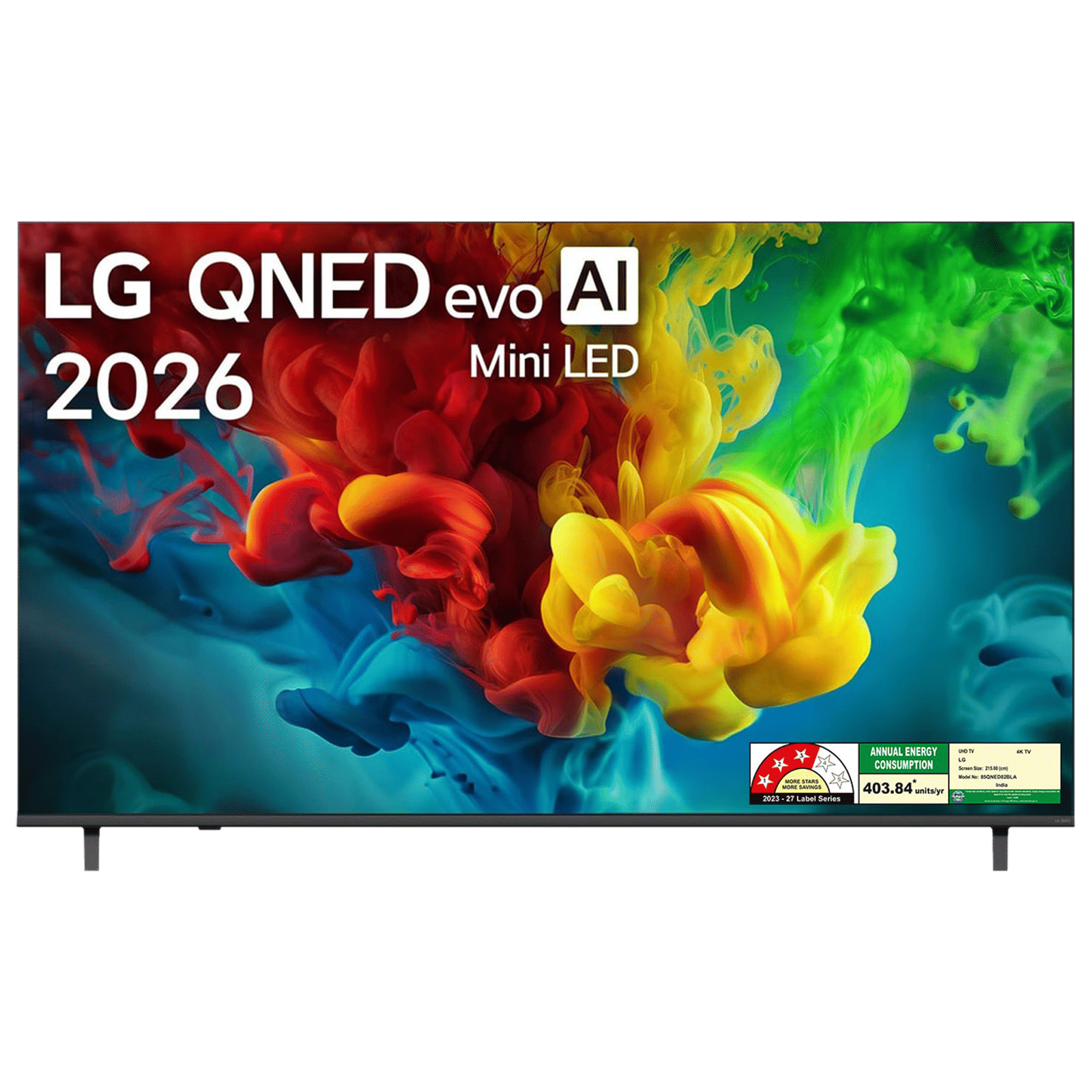 LG QNED82 215.9 cm (85 inch) 3 Star QNED Mini LED 4K Ultra HD Smart webOS TV with Filmmaker Ambient Mode (2026 model)