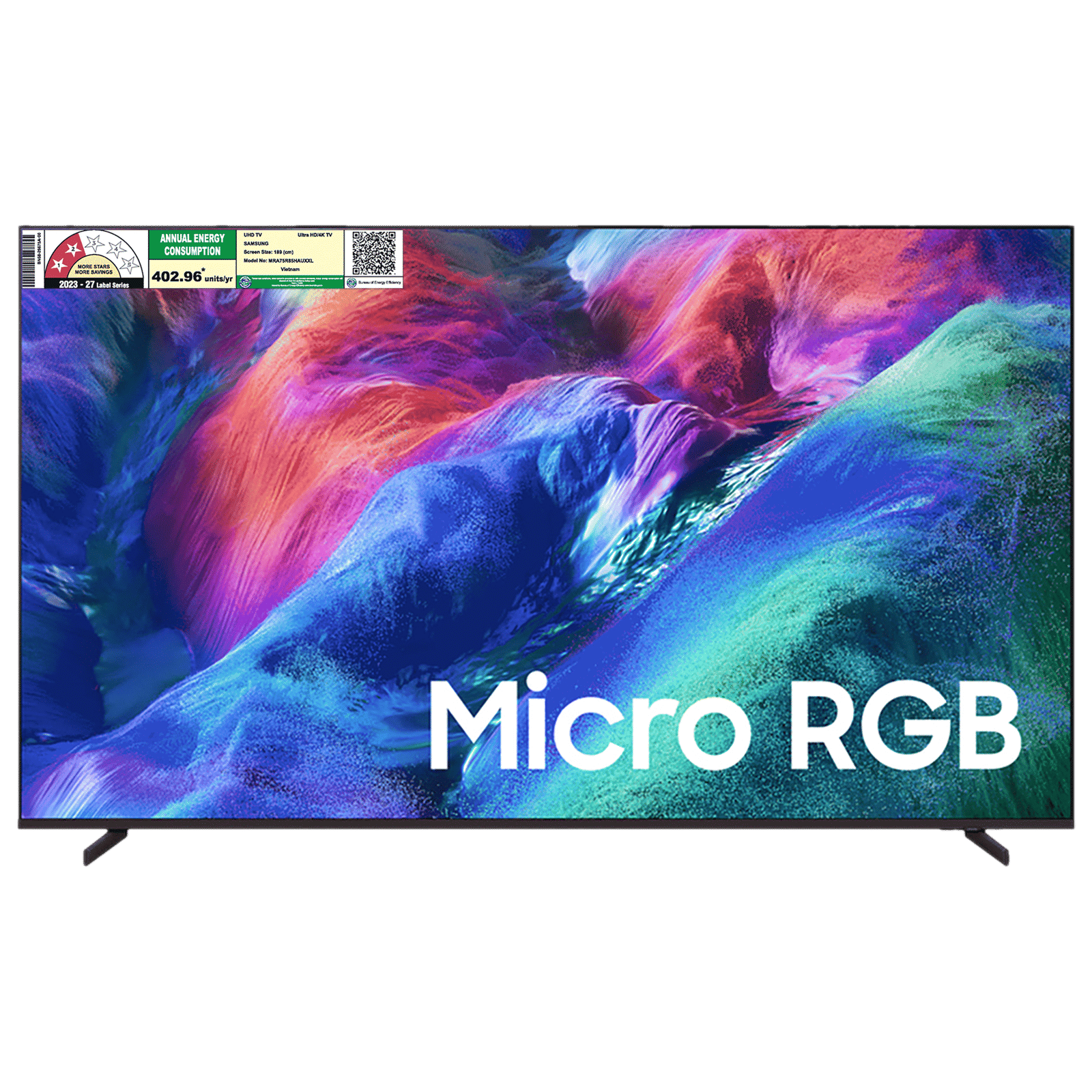 SAMSUNG R85H 190 cm (75 inch) Micro RGB 4K Ultra HD Smart Tizen TV with Google Voice Assistant (2026 Model)