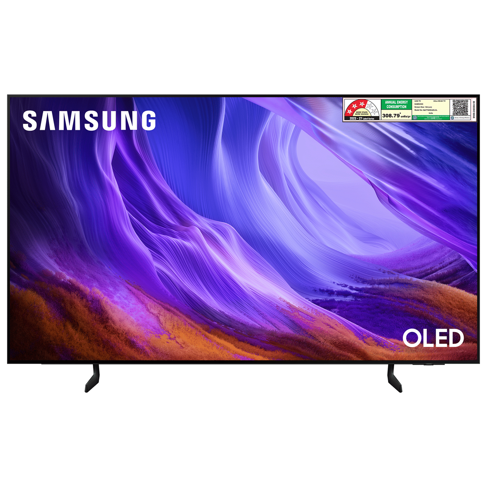 SAMSUNG S85H 195 cm (77 inch) OLED 4K Ultra HD Smart Tizen TV with Google Voice Assistant (2026 Model)
