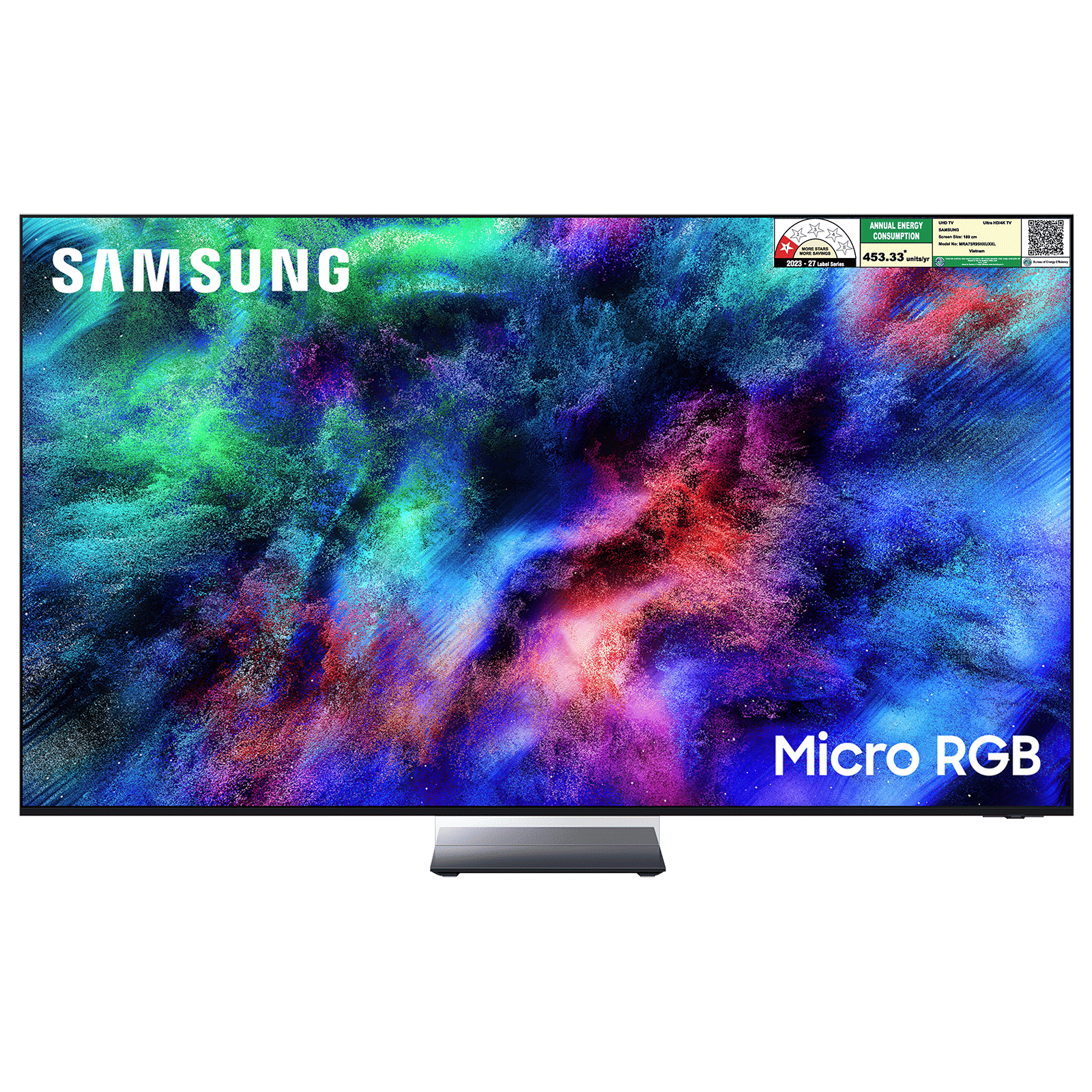 SAMSUNG R95H 190 cm (75 inch) Micro RGB 4K Ultra HD Smart Tizen TV with Voice Assistant (2026 Model)