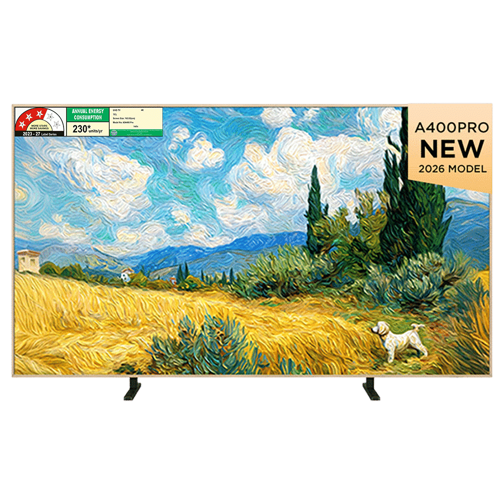 TCL A series 165.1 cm (65 inch) 3 Star QD-Mini LED 4K Super Ultra HD Smart Google TV with Google Voice Assistant (2026 Model)