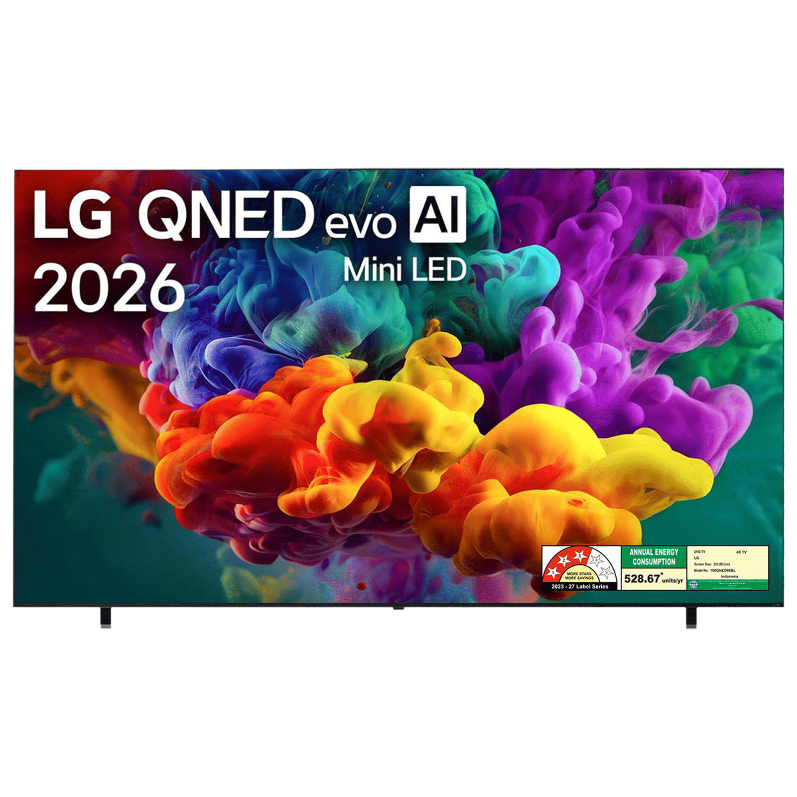 LG evo AI 254 cm (100 inch) 3 Star QNED Mini LED 4K Ultra HD Smart webOS TV with Dynamic Tone Mapping Pro (2026 model)