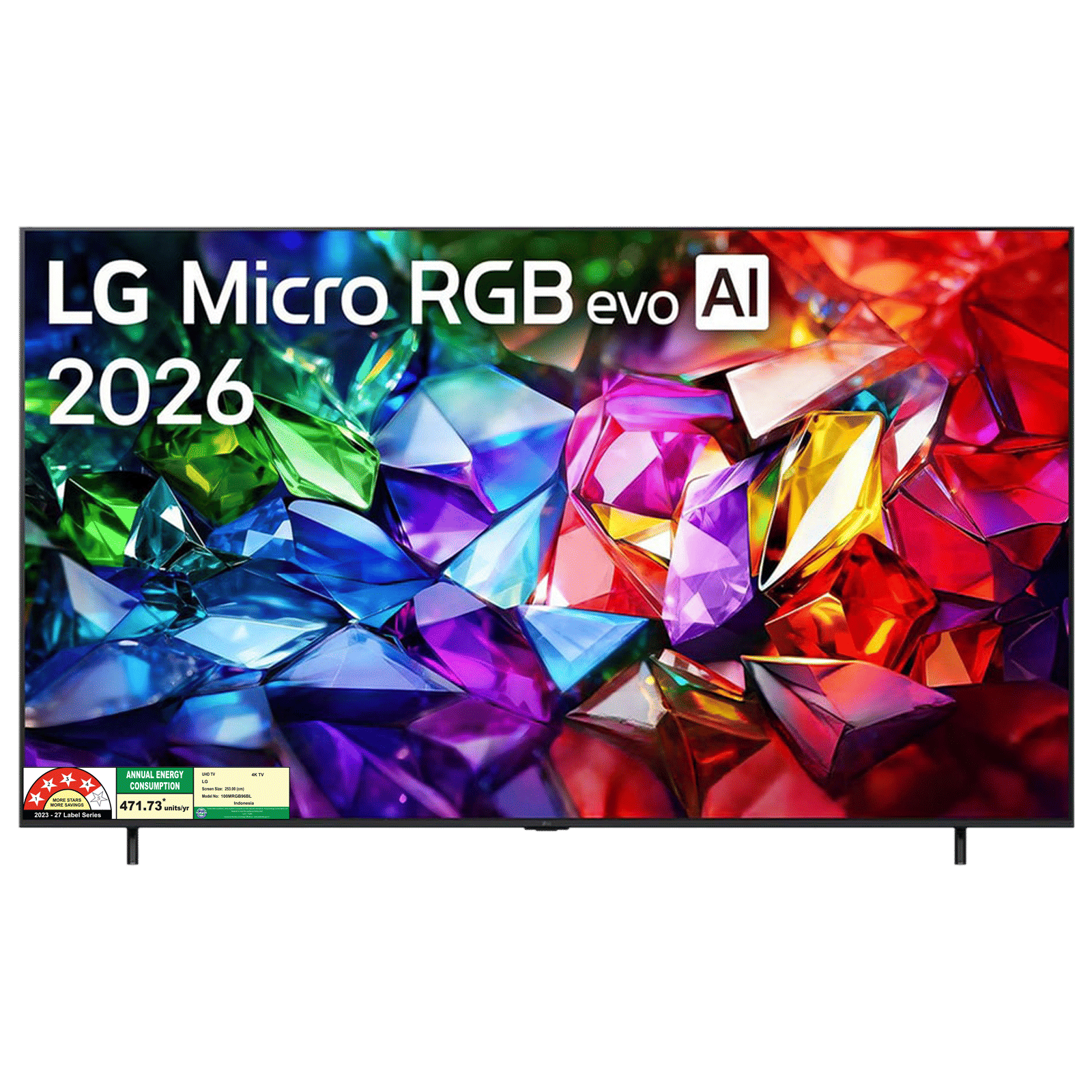 LG MRGB96 254 cm (100 inch) 4 Star Micro RGB 4K Ultra HD Smart WebOS TV with AI Magic Remote MR26 (2026 model)