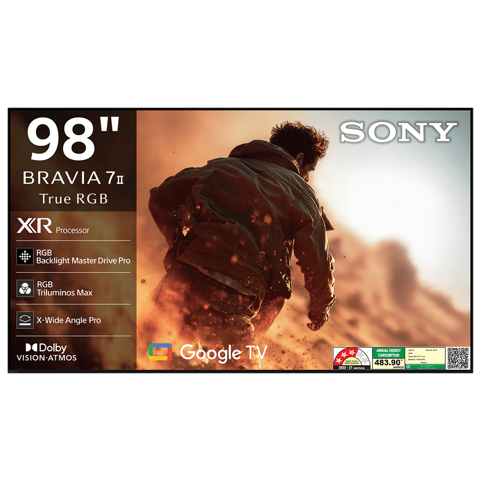 SONY BRAVIA 7II 248.92 cm (98 inch) 3 Star 4K Ultra HD LED Smart Google TV with Google Voice Assistant (2026 model)