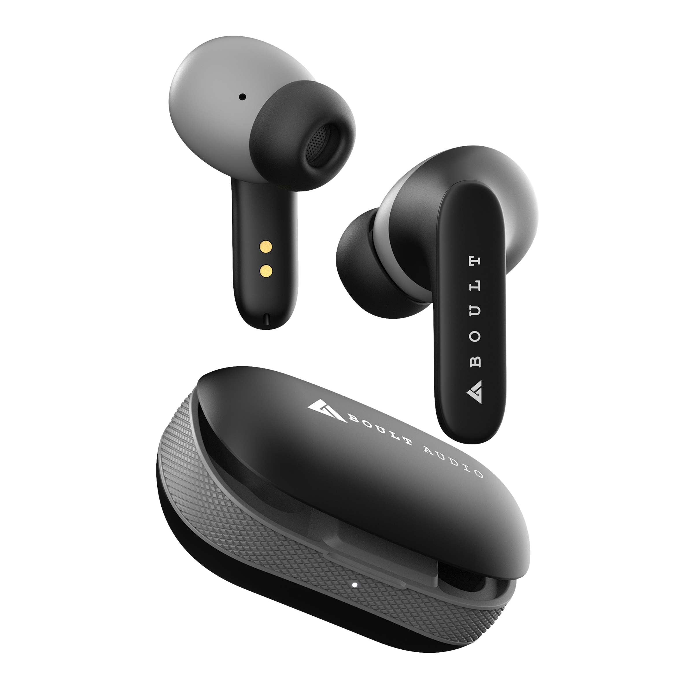 GOBOULT AirBass Y1 TWS Earbuds (IPX5 Water Resistant, Upto 40 Hours  Playback, Black)