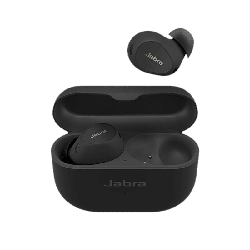 Jabra Elite 10 TWS Earbuds with Active Noise Cancellation (IP54 Water Resistant, Fast Charging, Matte Black)
