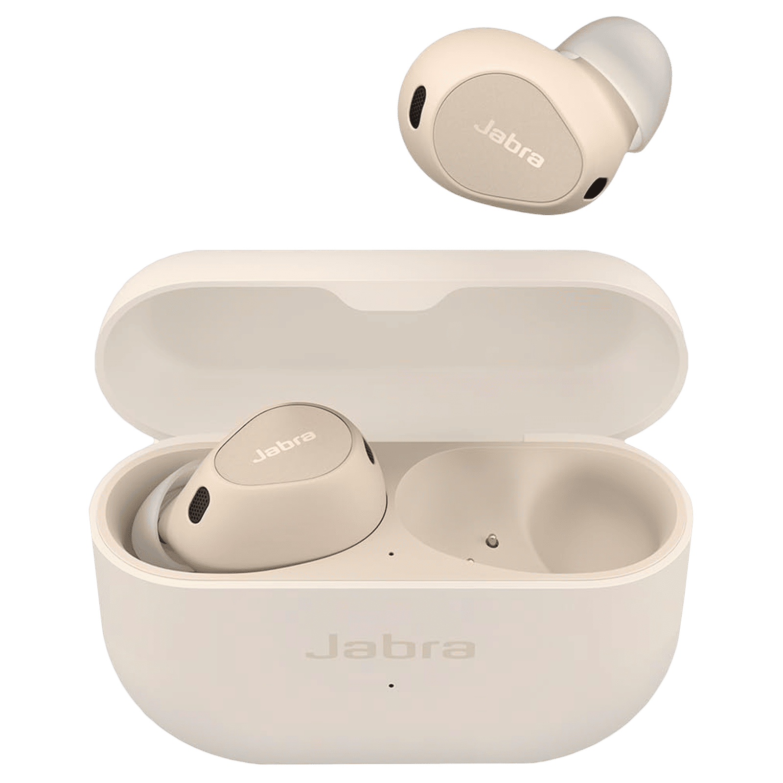 Jabra Elite 10 TWS Earbuds with Active Noise Cancellation (IP54 Water Resistant, Fast Charging, Cream)