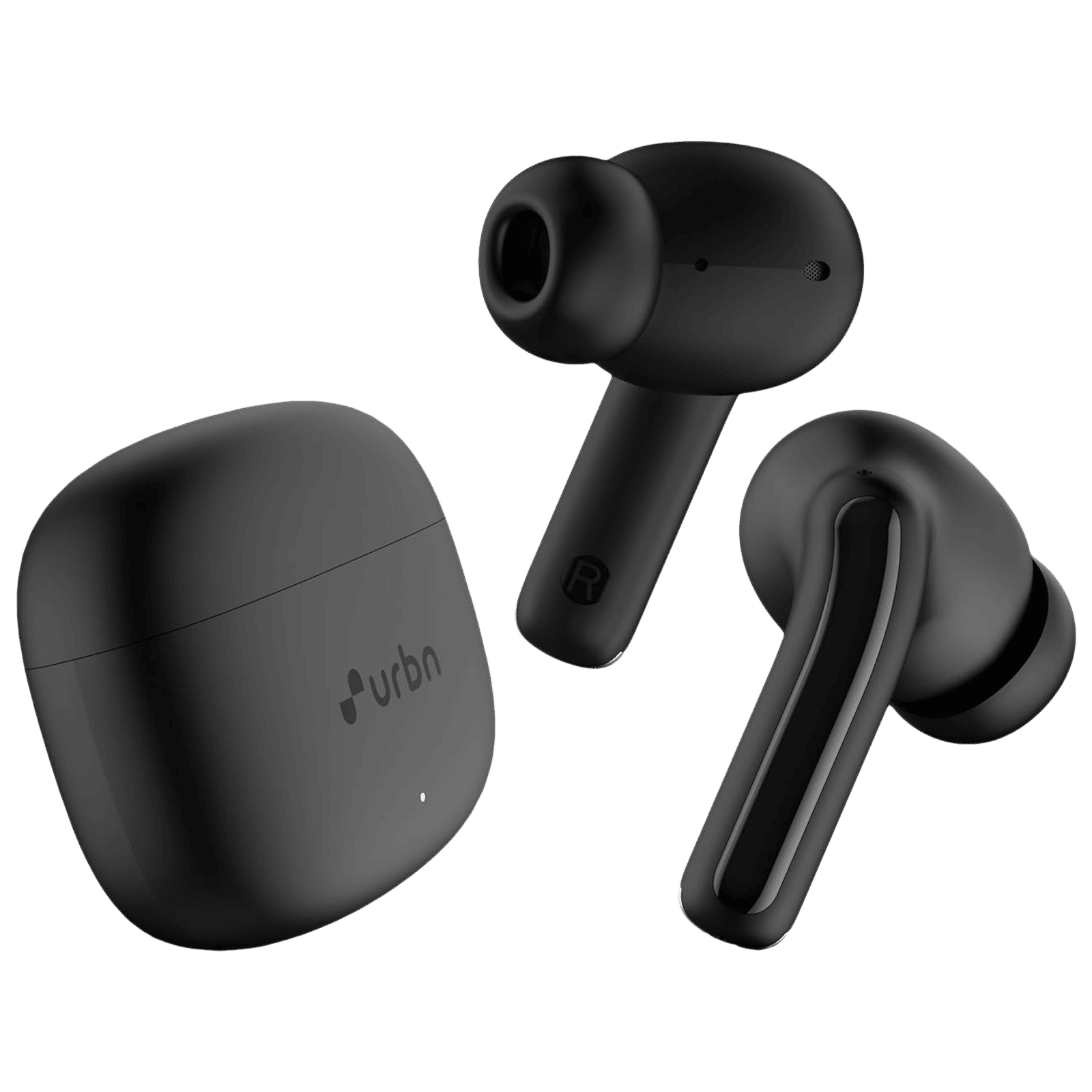 urbn Beat 650 TWS Earbuds with Environmental Noise Cancellation (IPX5 Water Resistant, Fast Charging, Black)