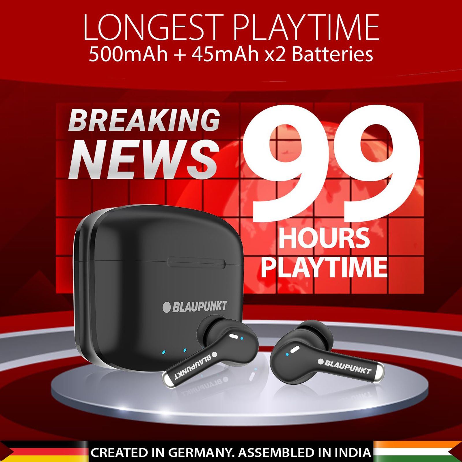 Buy Blaupunkt BTW100 Xtreme TWS Earbuds with Adaptive Noise